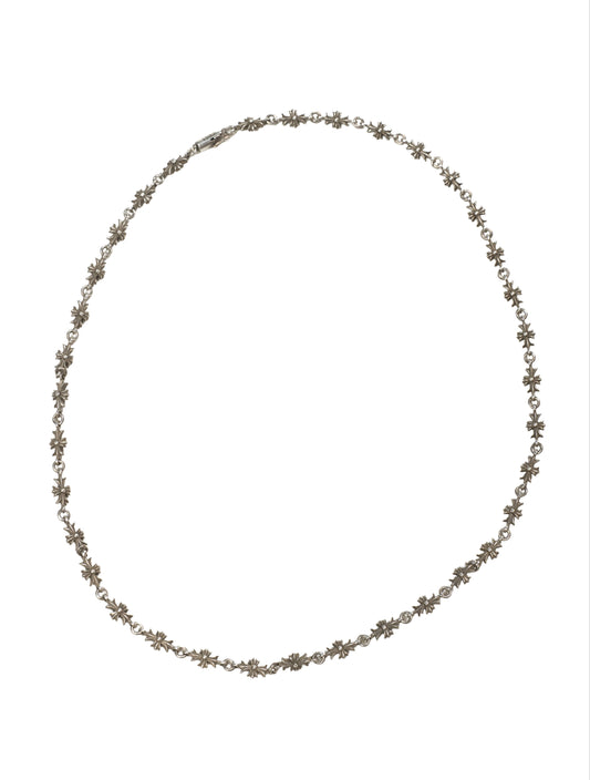 Silver Tiny E Plus Necklace