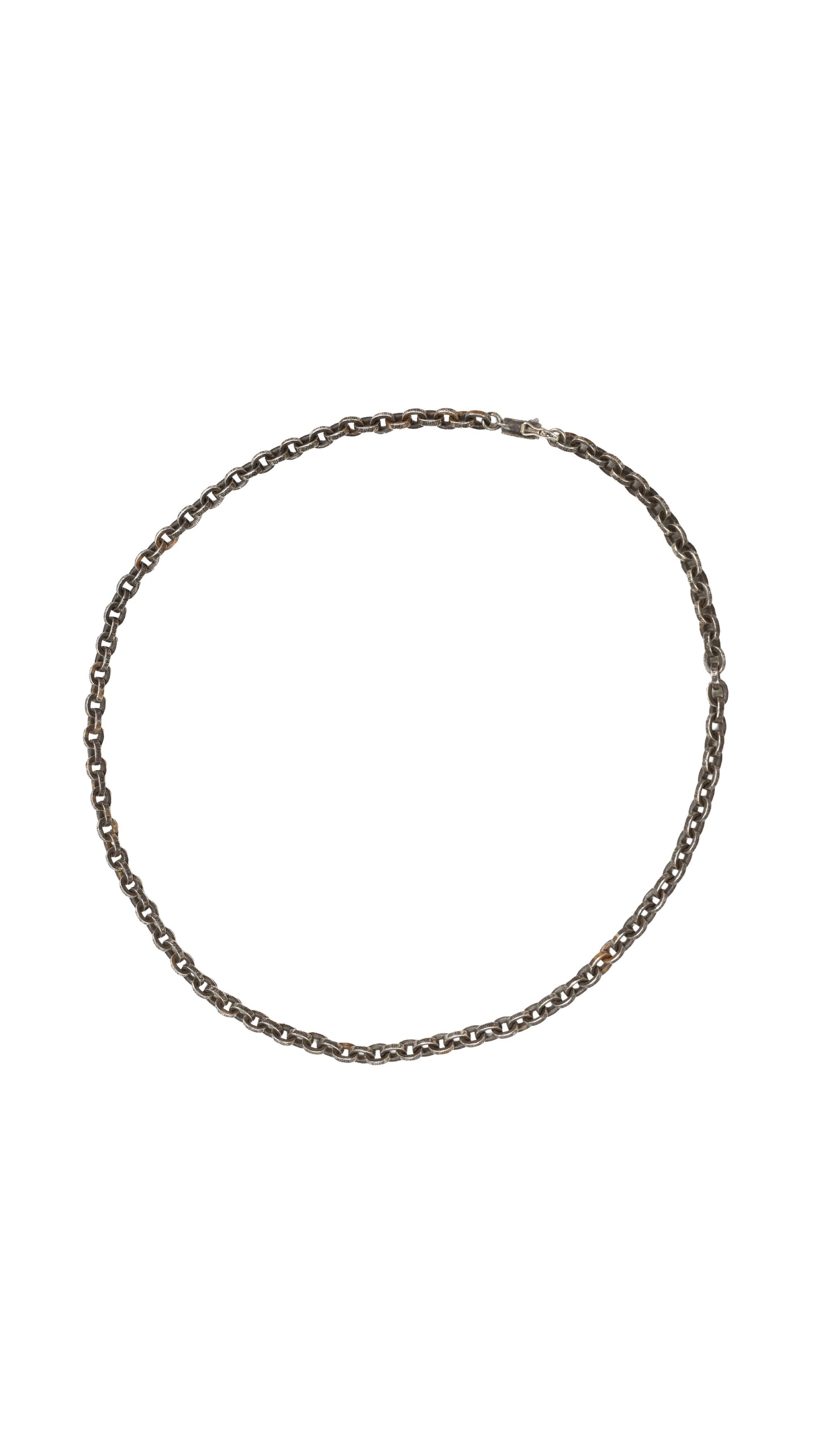20 Inch Silver Paper Chain Necklace