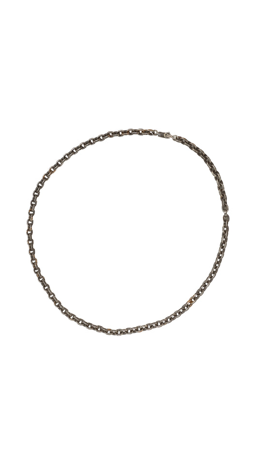 20 Inch Silver Paper Chain Necklace