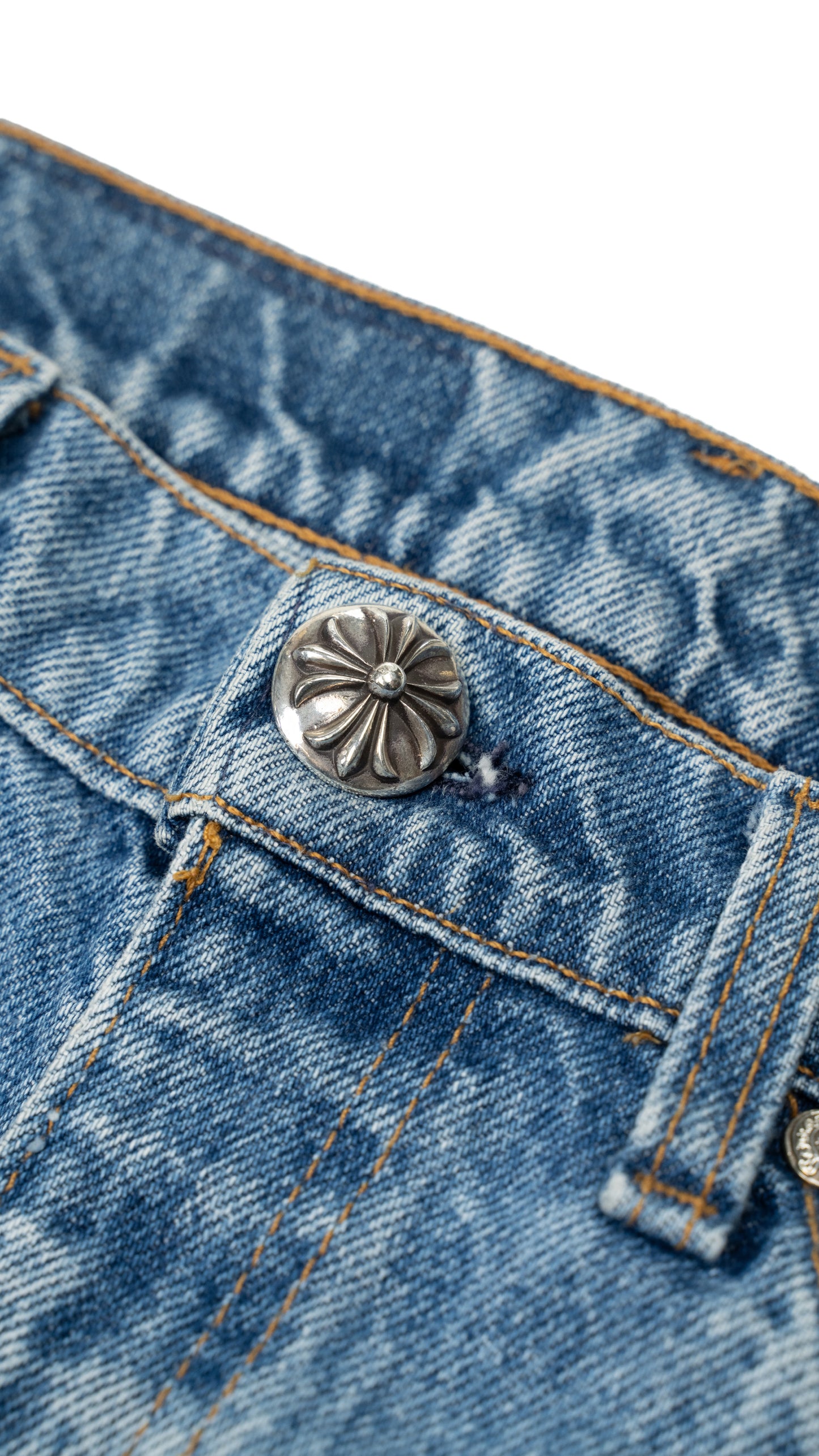 Denim 'Ass Flood' Black Cross Patch Jeans