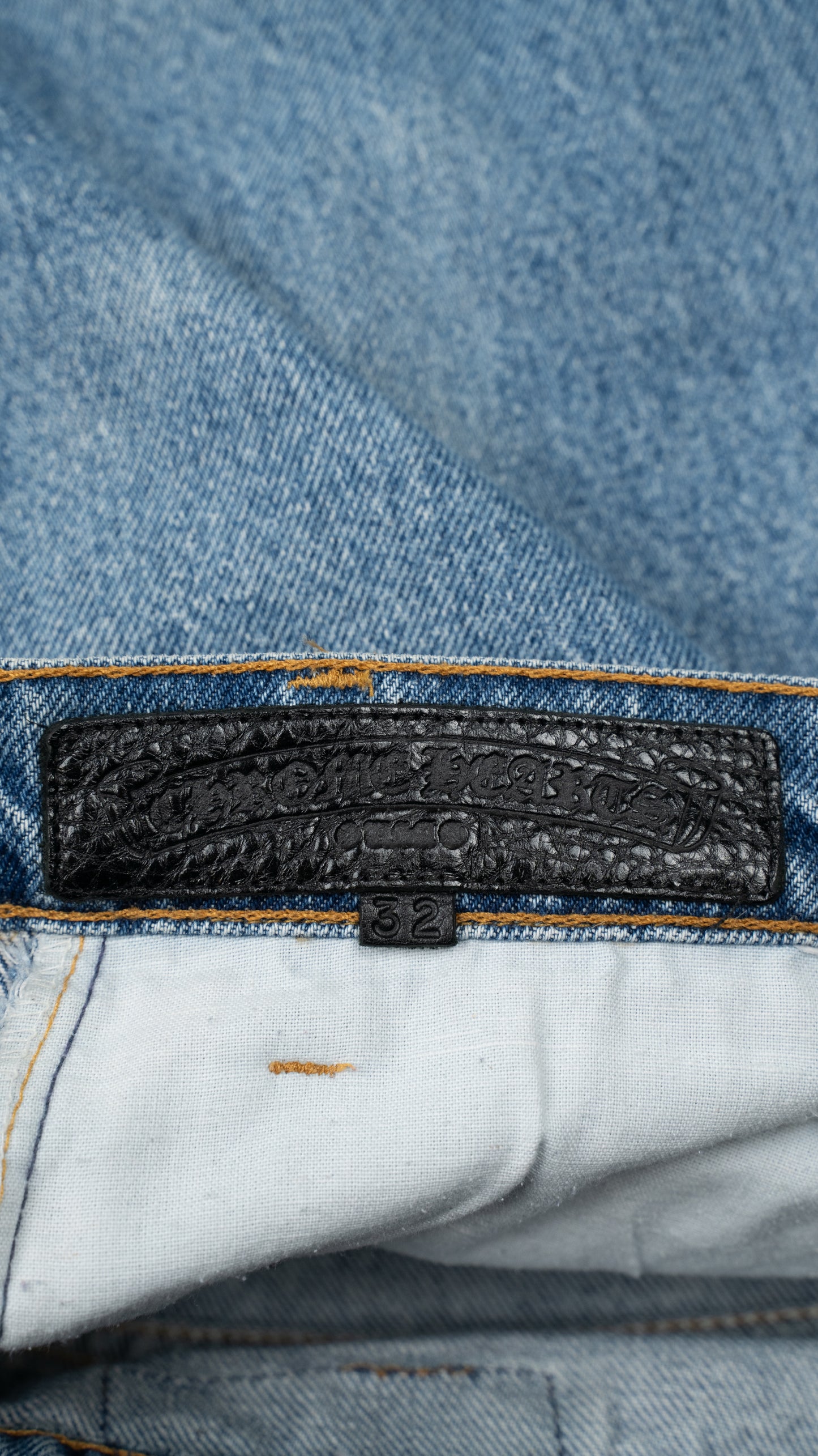 Denim 'Ass Flood' Black Cross Patch Jeans