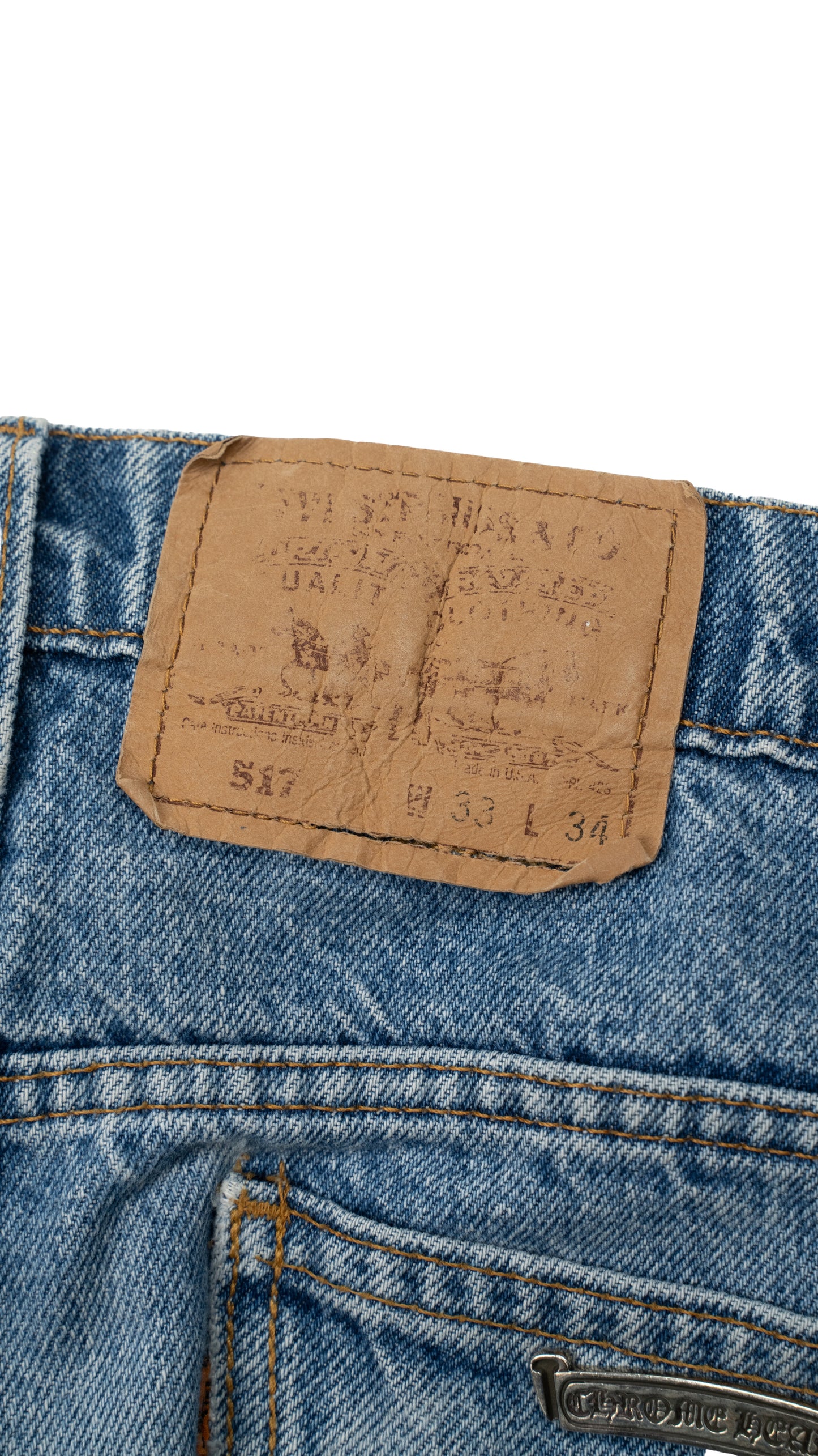 Denim 'Ass Flood' Black Cross Patch Jeans