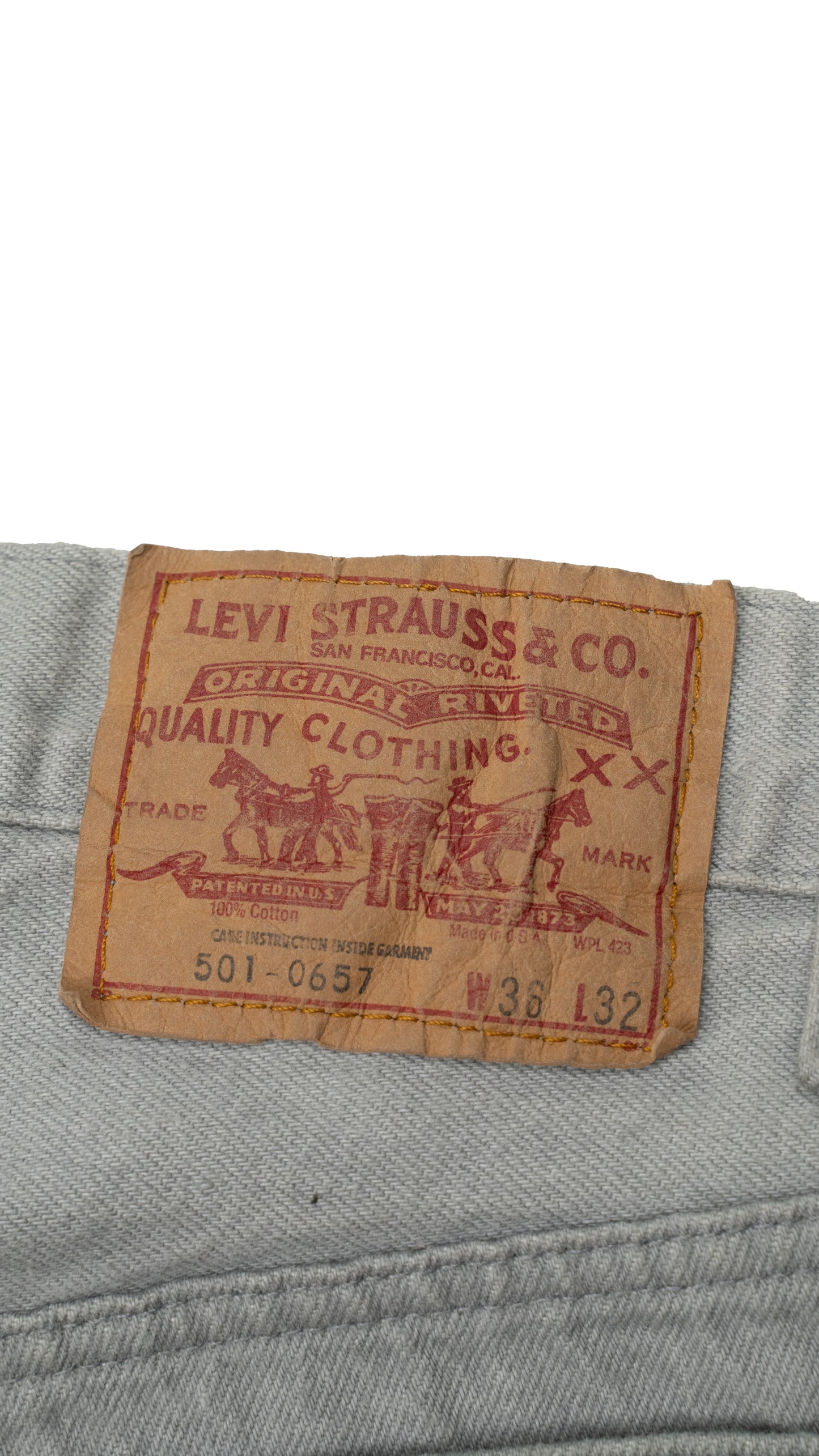 Black Cross Patch Cocaine 501 Levi's