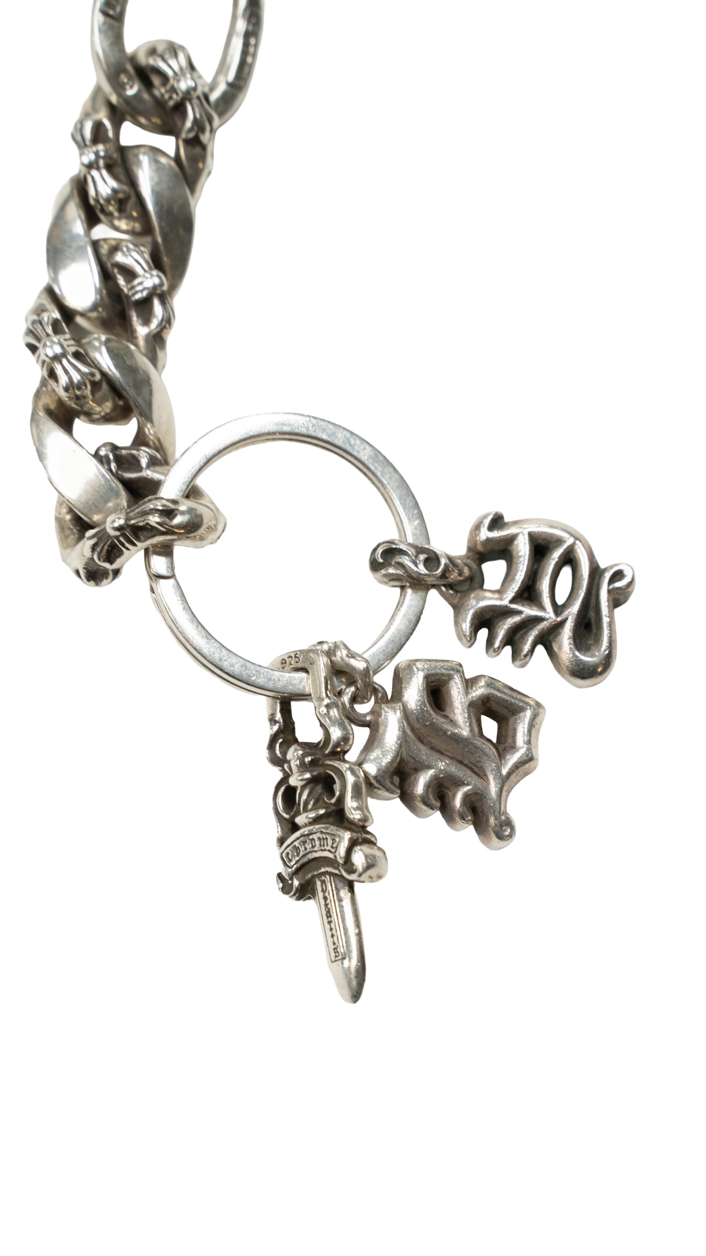 Fancy Link Charm Keychain