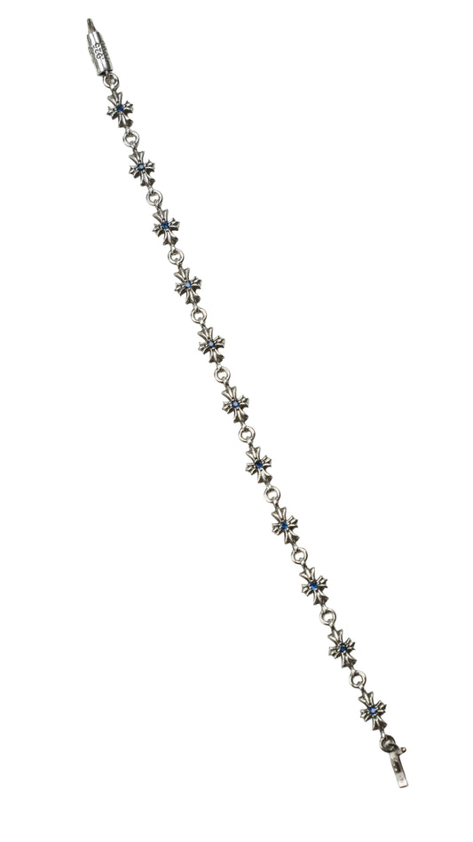 Blue Sapphire Tiny E Bracelet