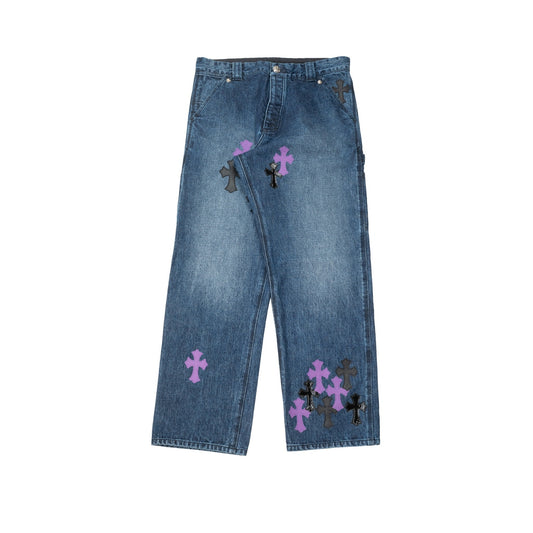 1/1 Purple Patch Denim Carpenter Pants