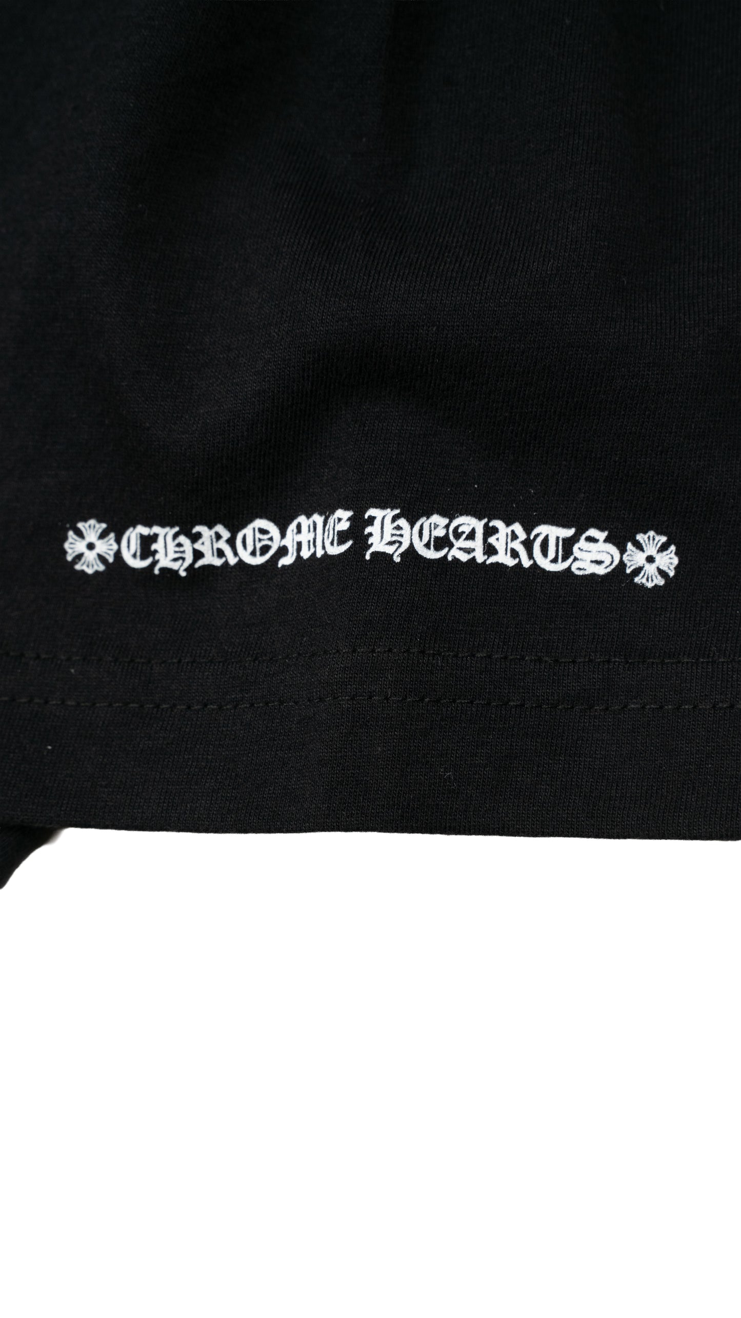 White Neck Logo T-Shirt 'Black'