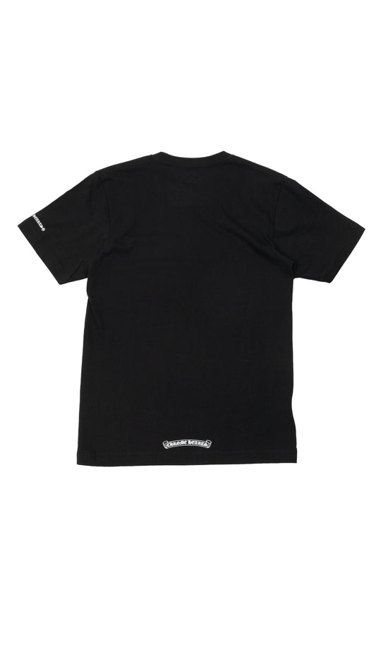 White Neck Logo T-Shirt 'Black'