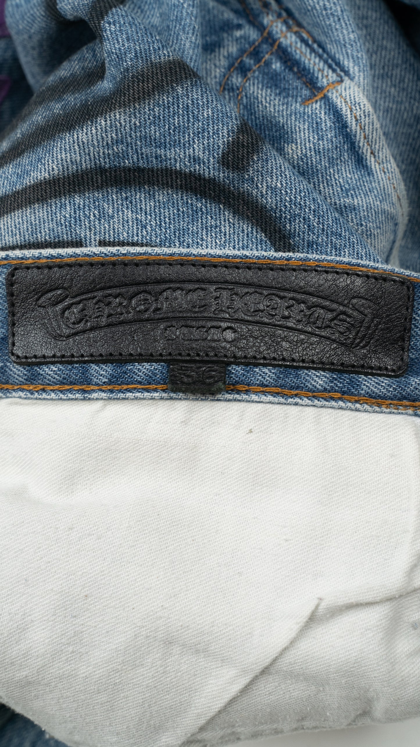 Green Levi's Stencil Cross Patch Jeans