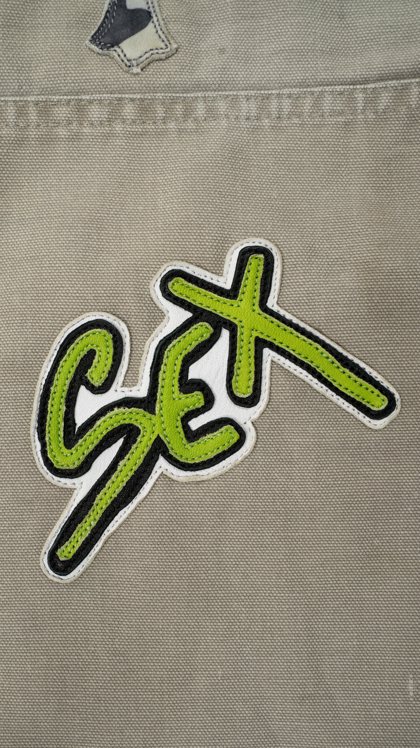 Sex Records Double Knee Carpenter Jeans 'Grey Khaki'