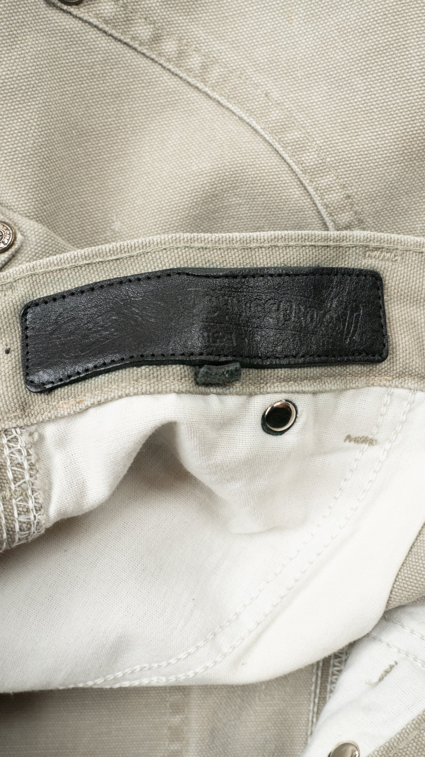 Sex Records Double Knee Carpenter Jeans 'Grey Khaki'