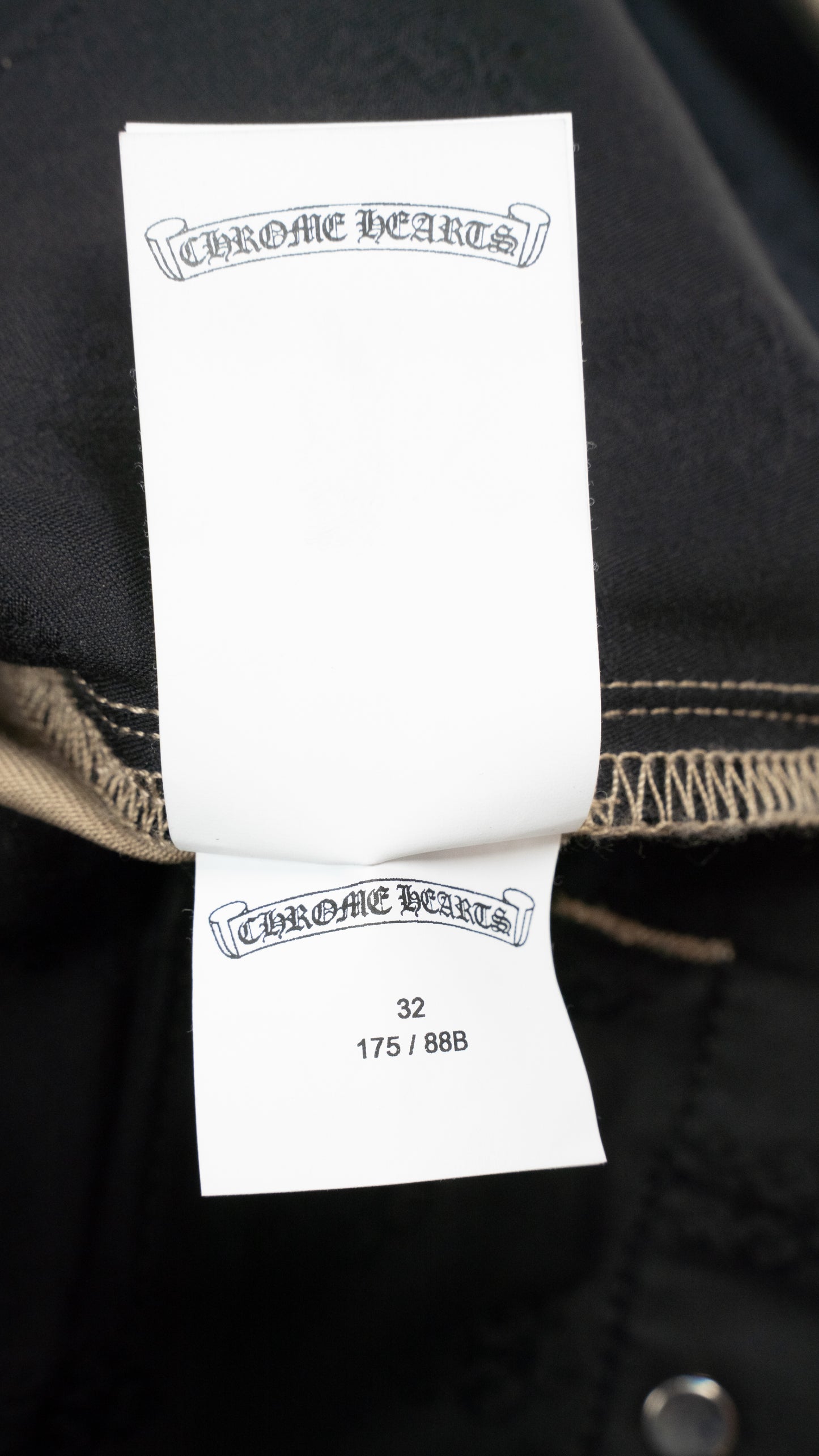 Black & Checkerboard Cross Patch Chino Pants