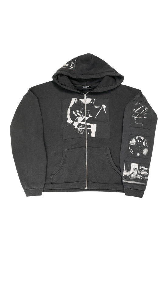 Asphyxiation Assemblage Zip Hoodie