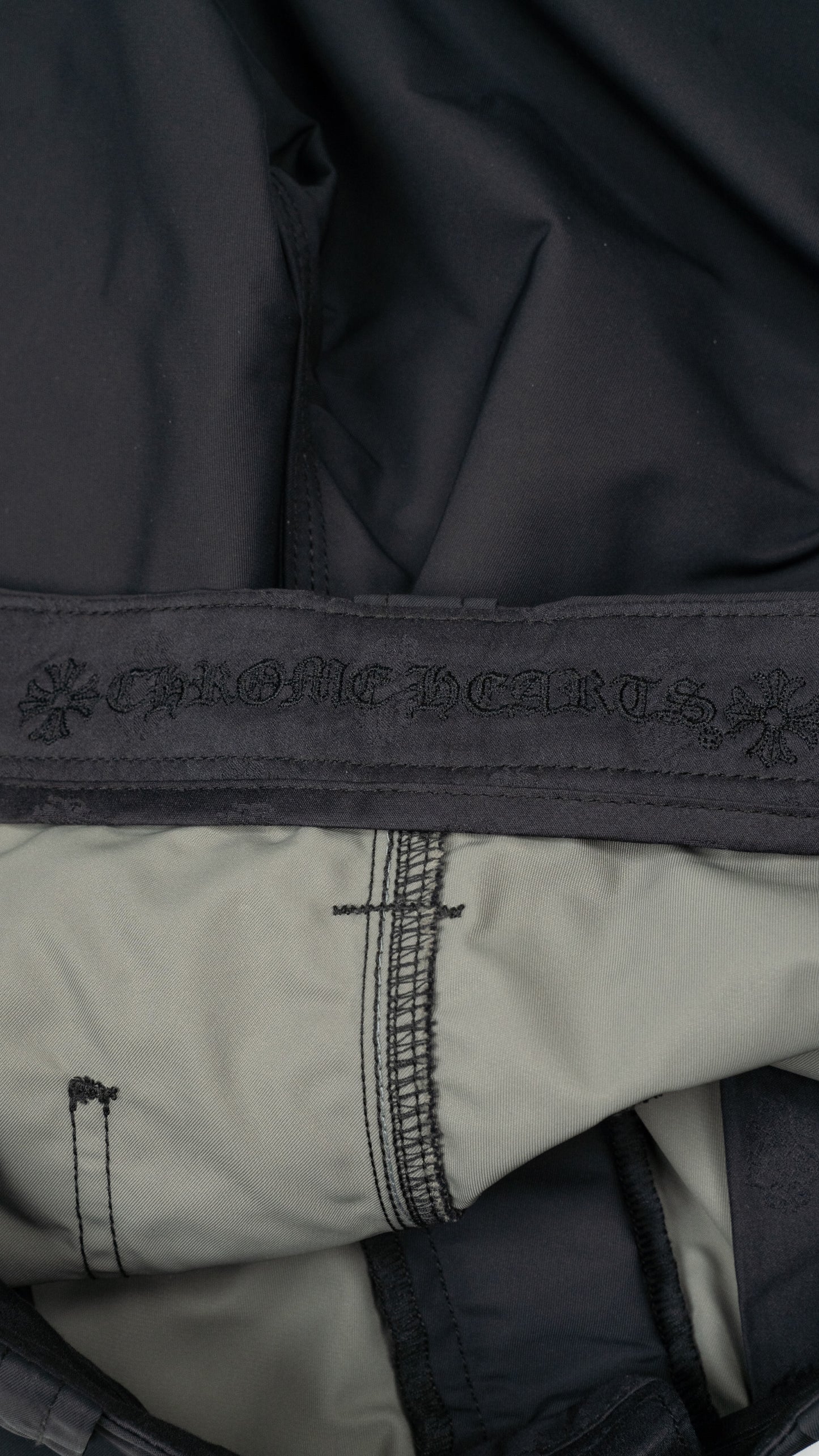 Leather Double Knee Nylon Carpenter Pants 'Black'