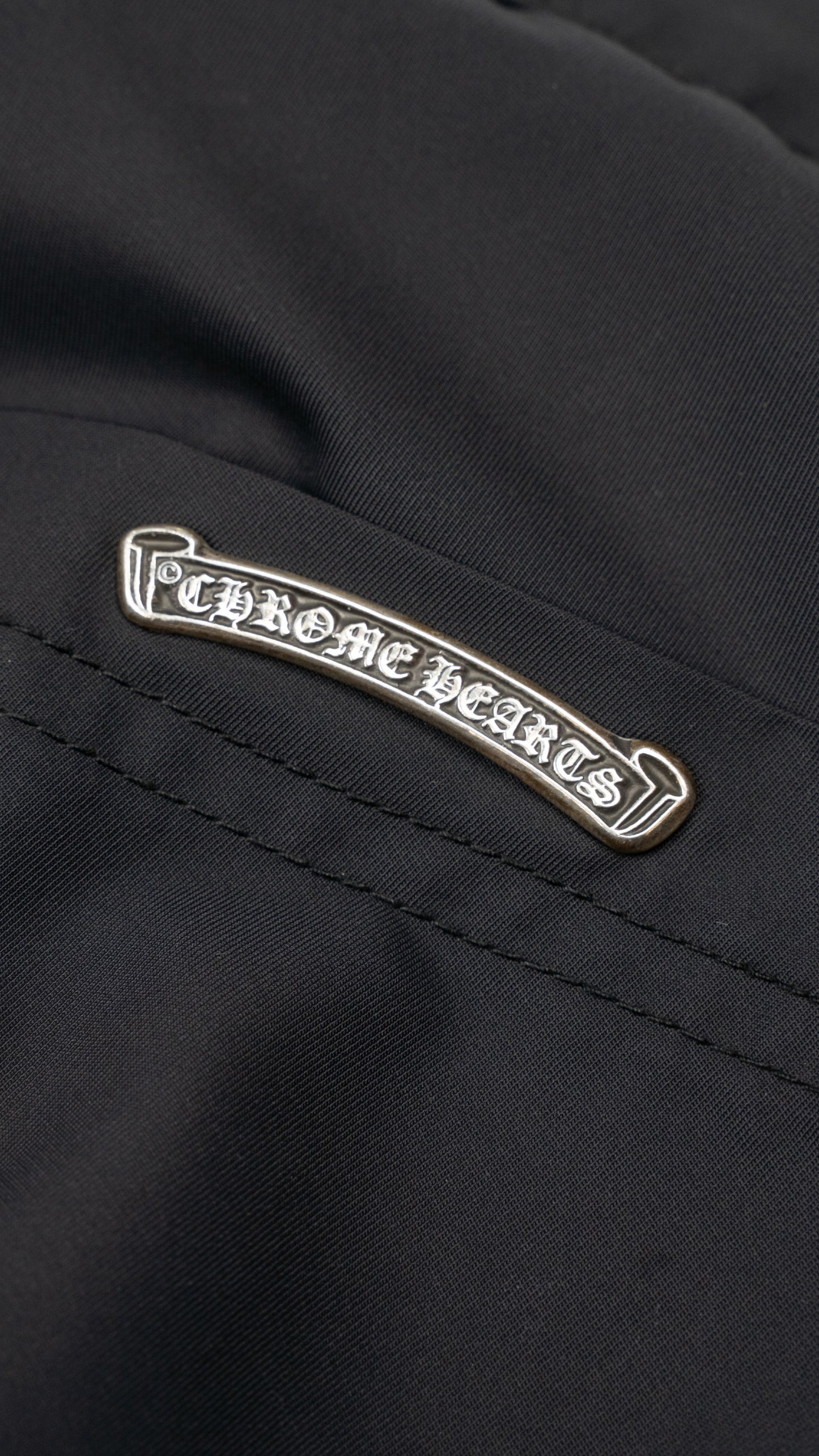 Leather Double Knee Nylon Carpenter Pants 'Black'