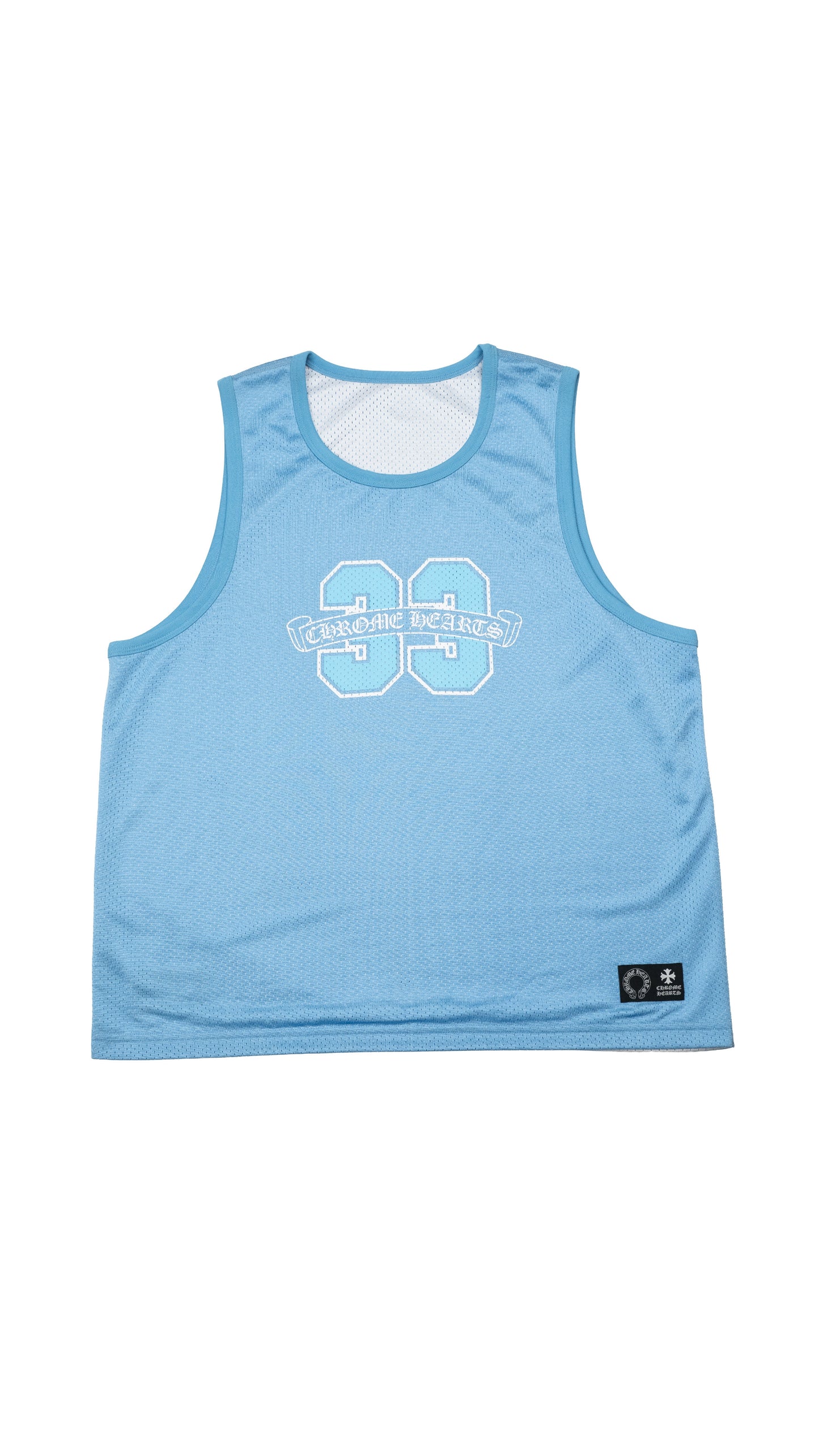 Mesh Warm Up Jersey Tank Top Reversible 'Blue'
