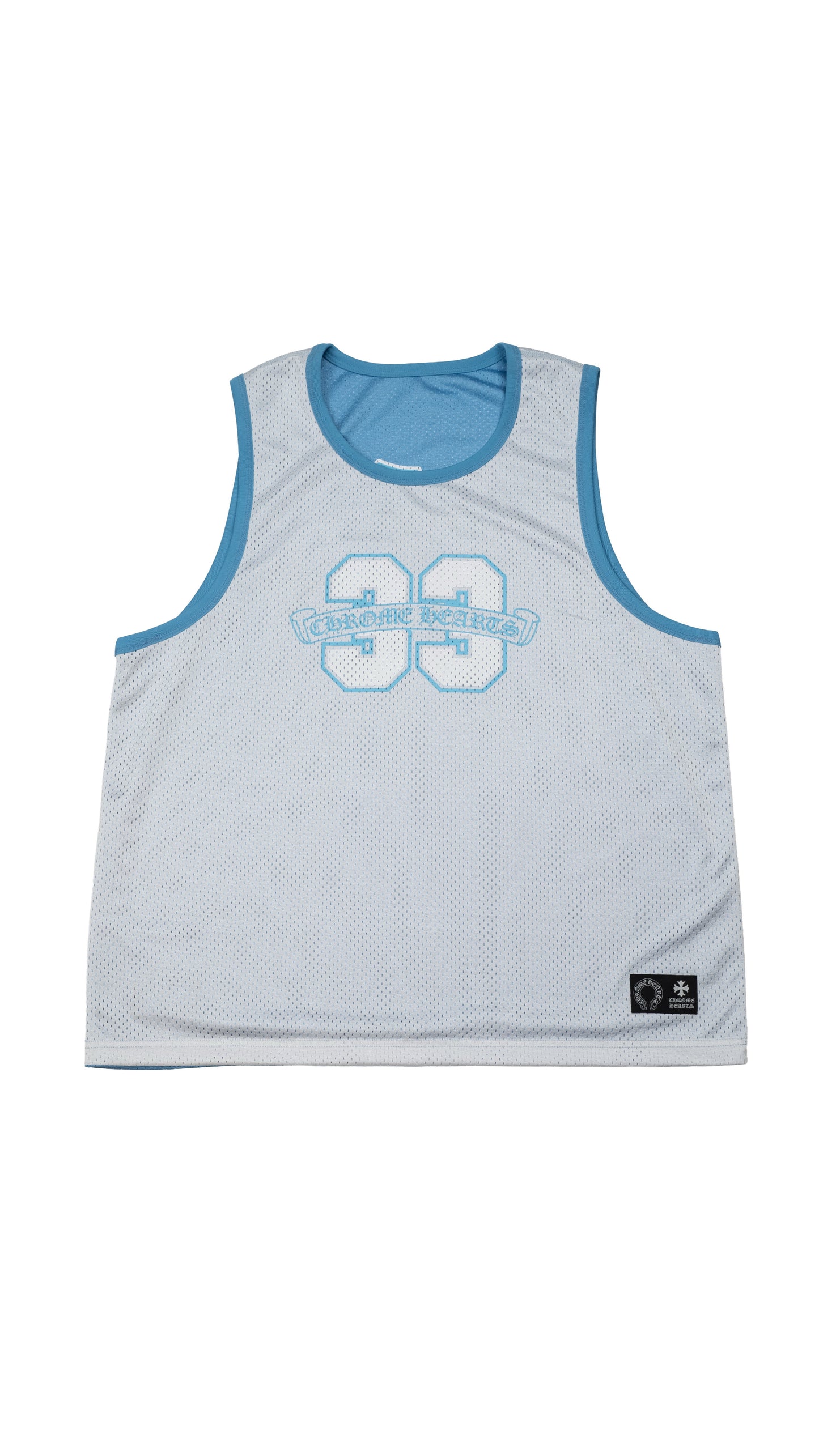 Mesh Warm Up Jersey Tank Top Reversible 'Blue'