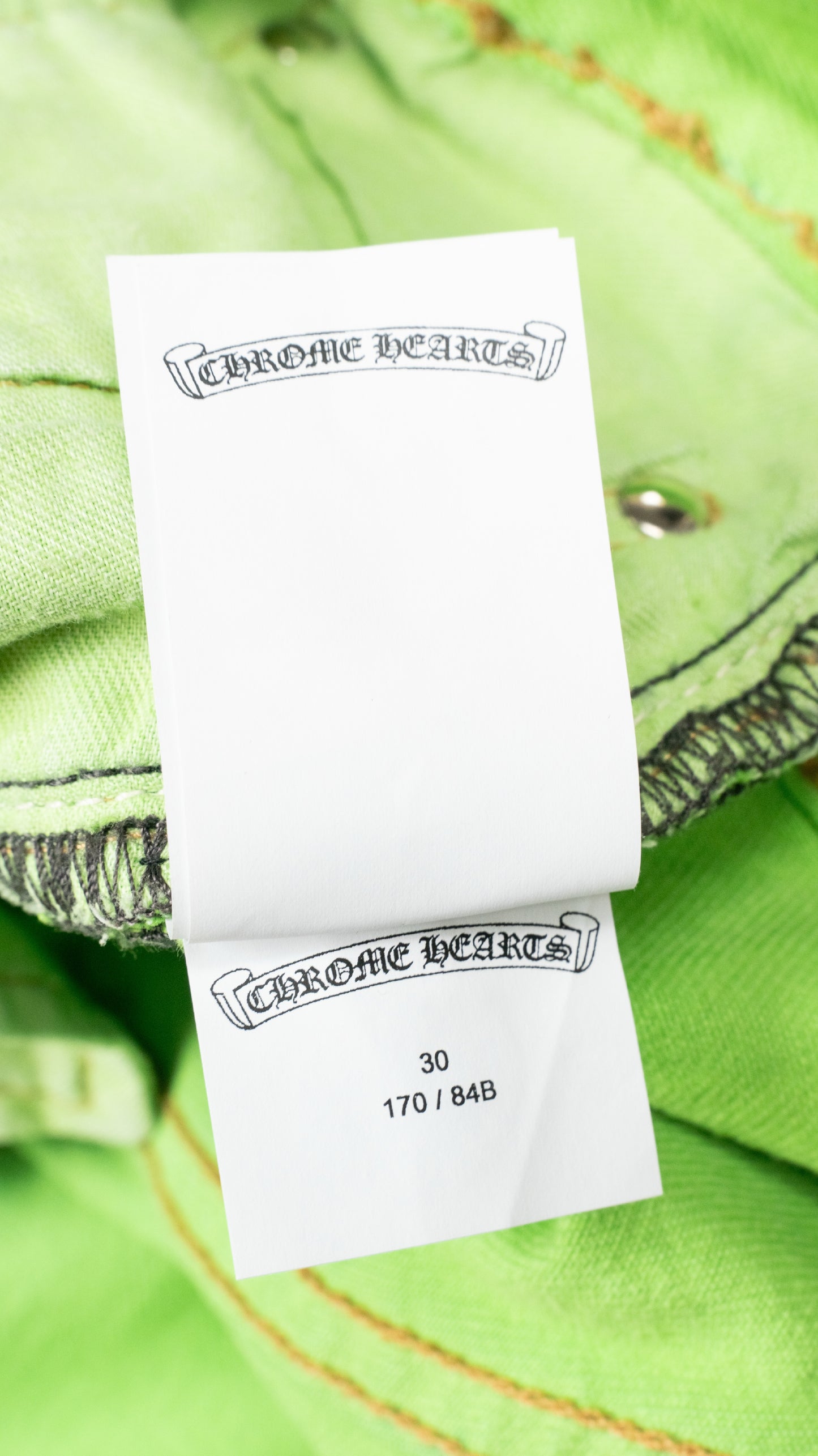 Levi's 501 Sex Record Exclusive Edition Cross Patch Green Denim Jeans