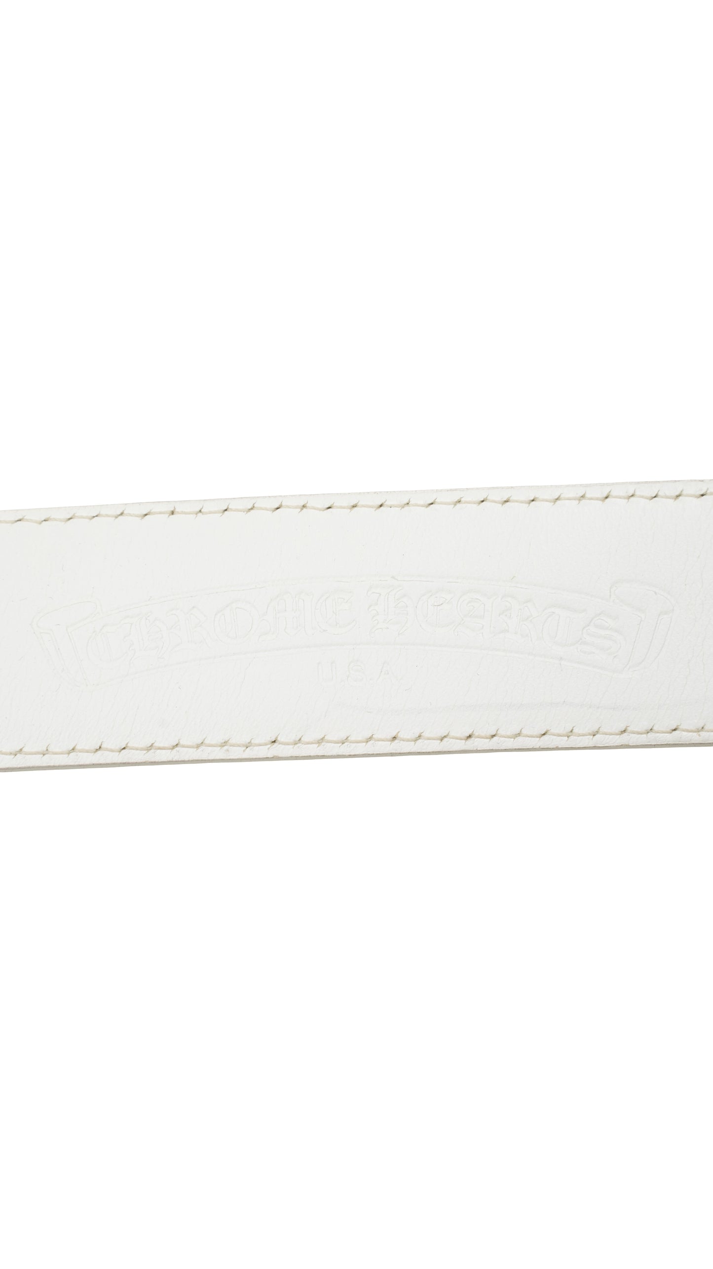 White Leather Belt Strap