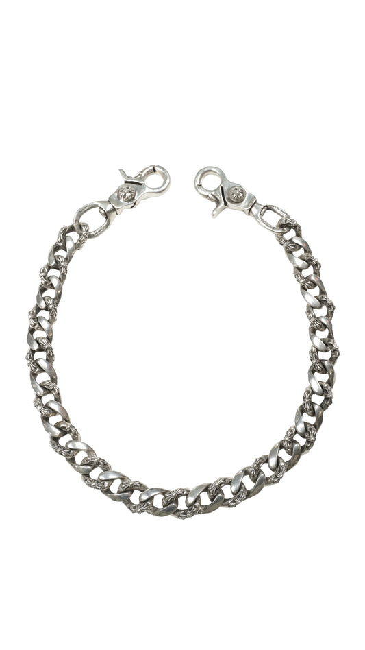 Double Clasp Fancy Link Wallet Chain