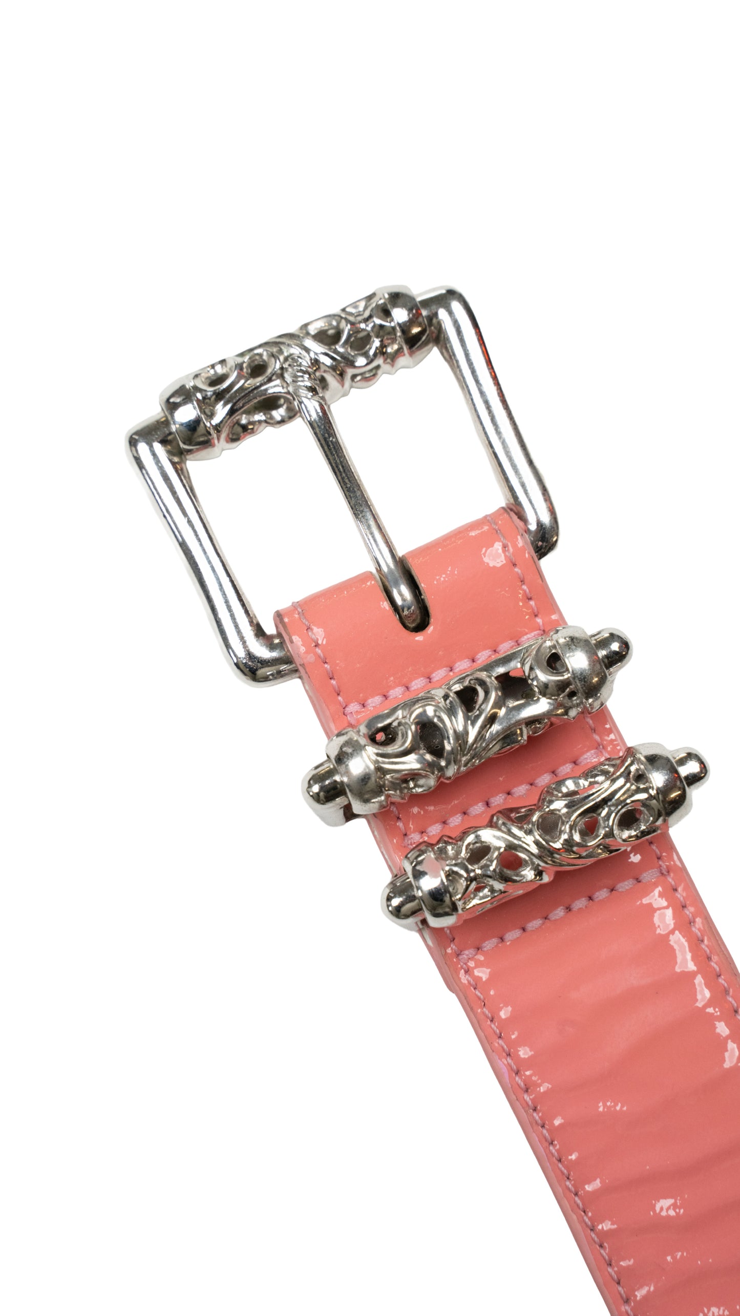 Pink Patent Roller Belt