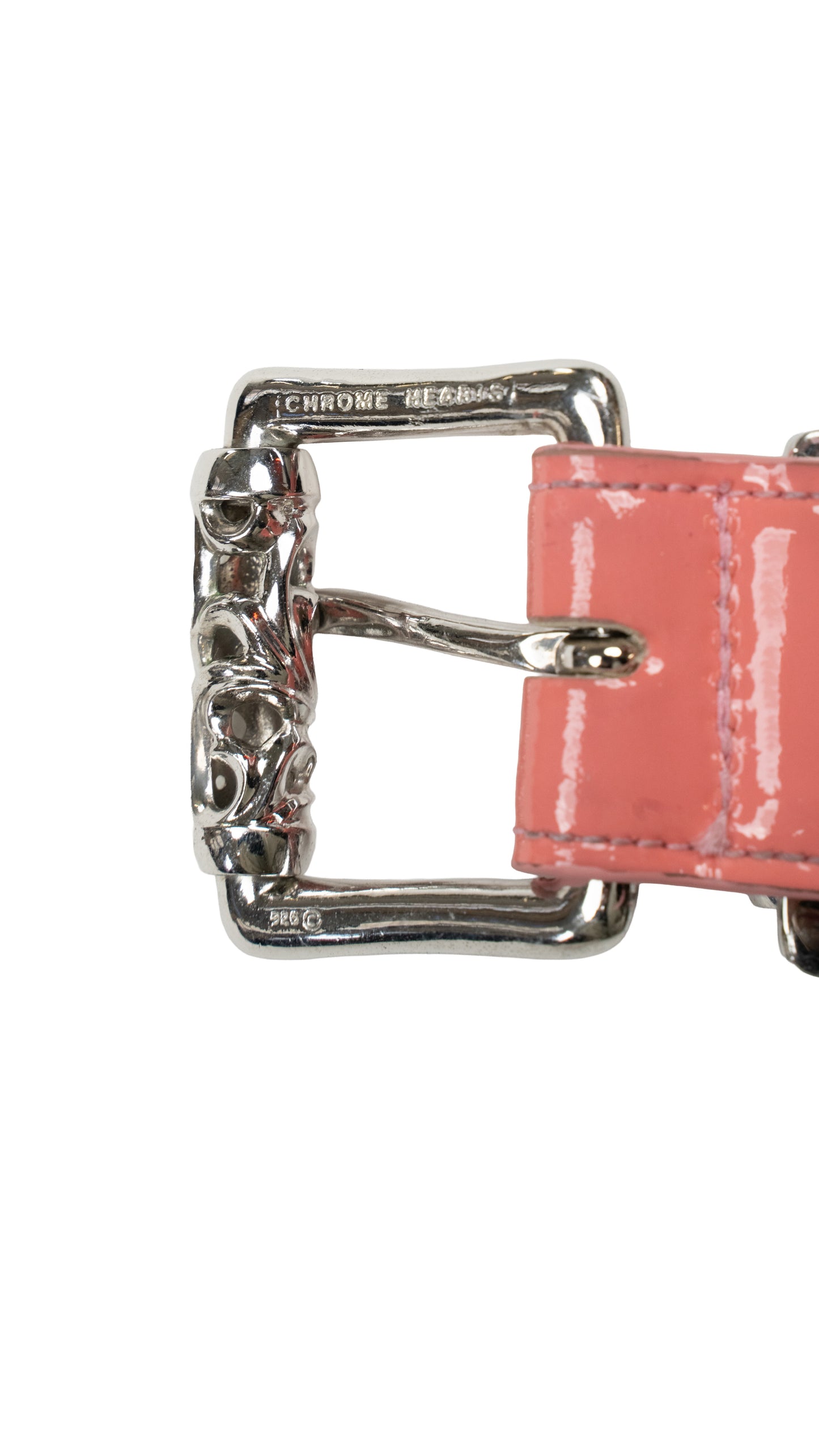 Pink Patent Roller Belt