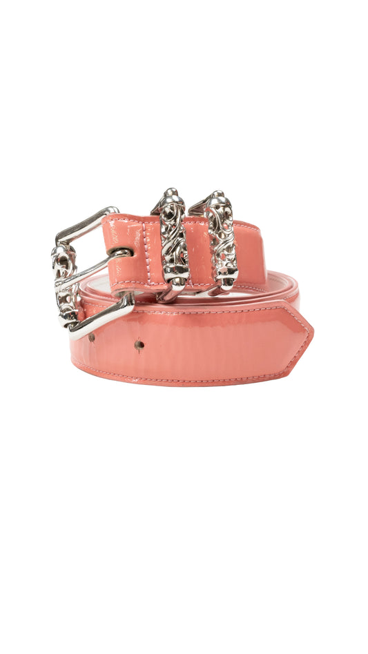 Pink Patent Roller Belt