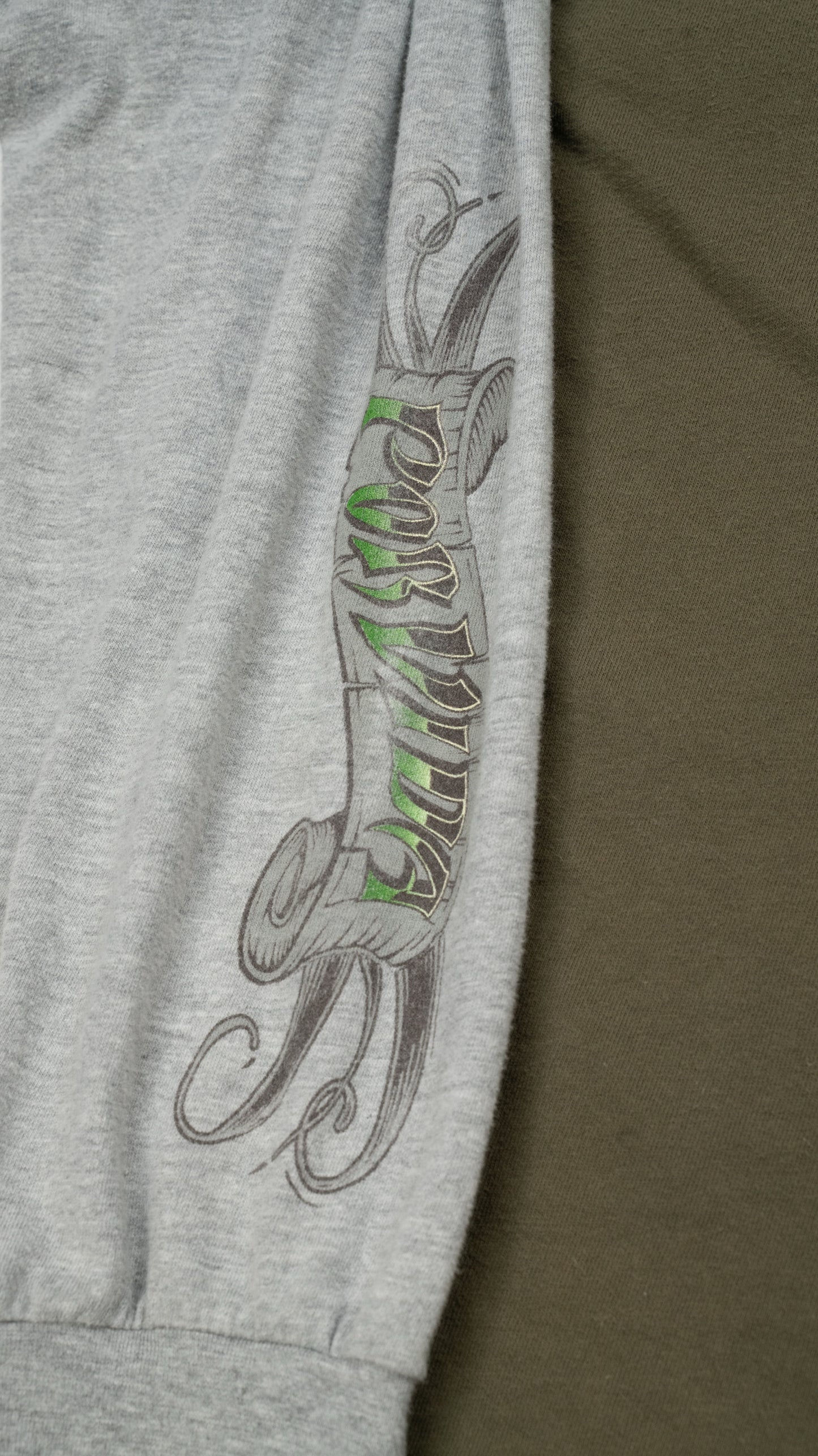 West Coast Por Vida Motorcar Military Green Long Sleeve