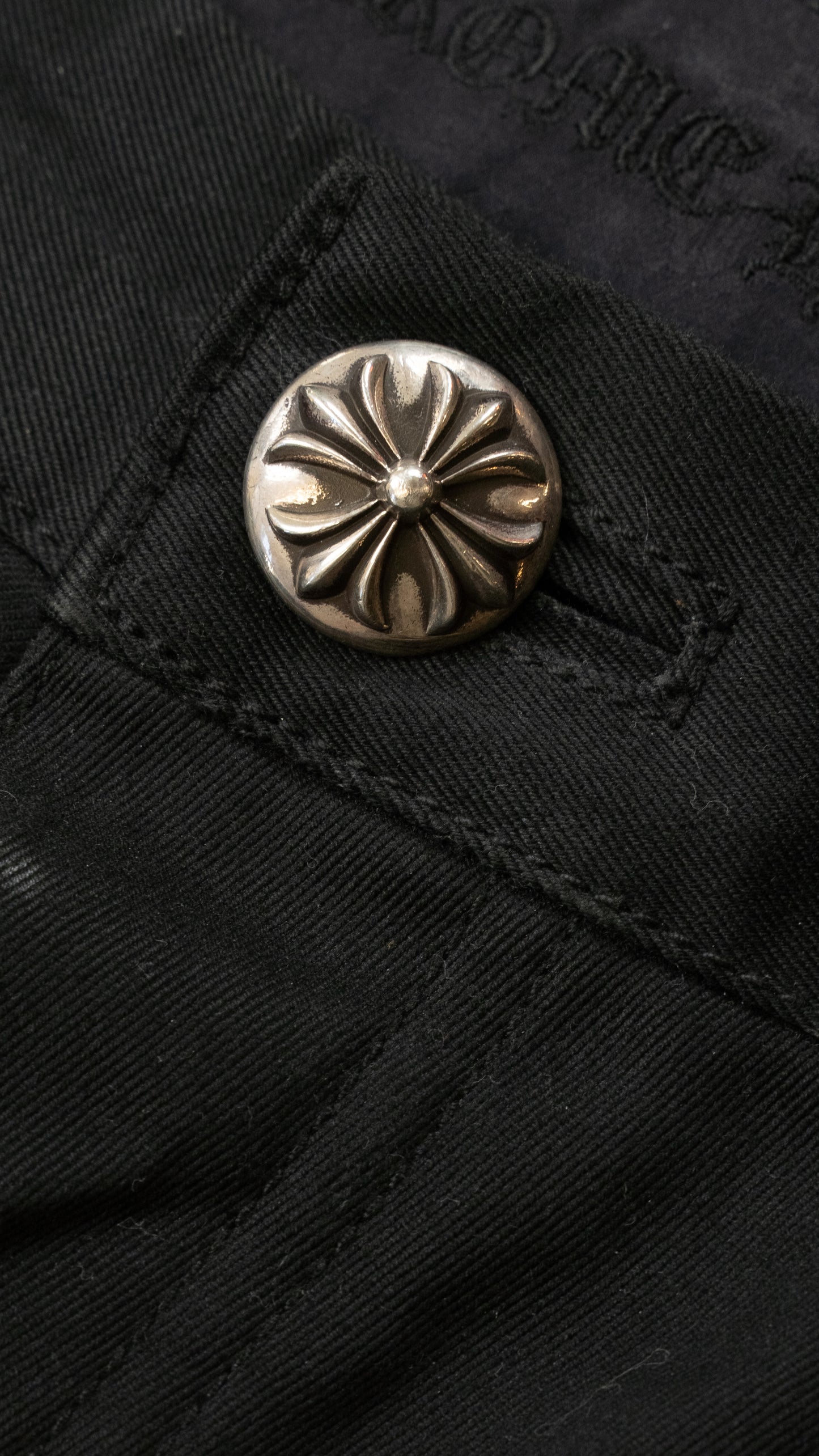 Black Double Knee Denim Shorts