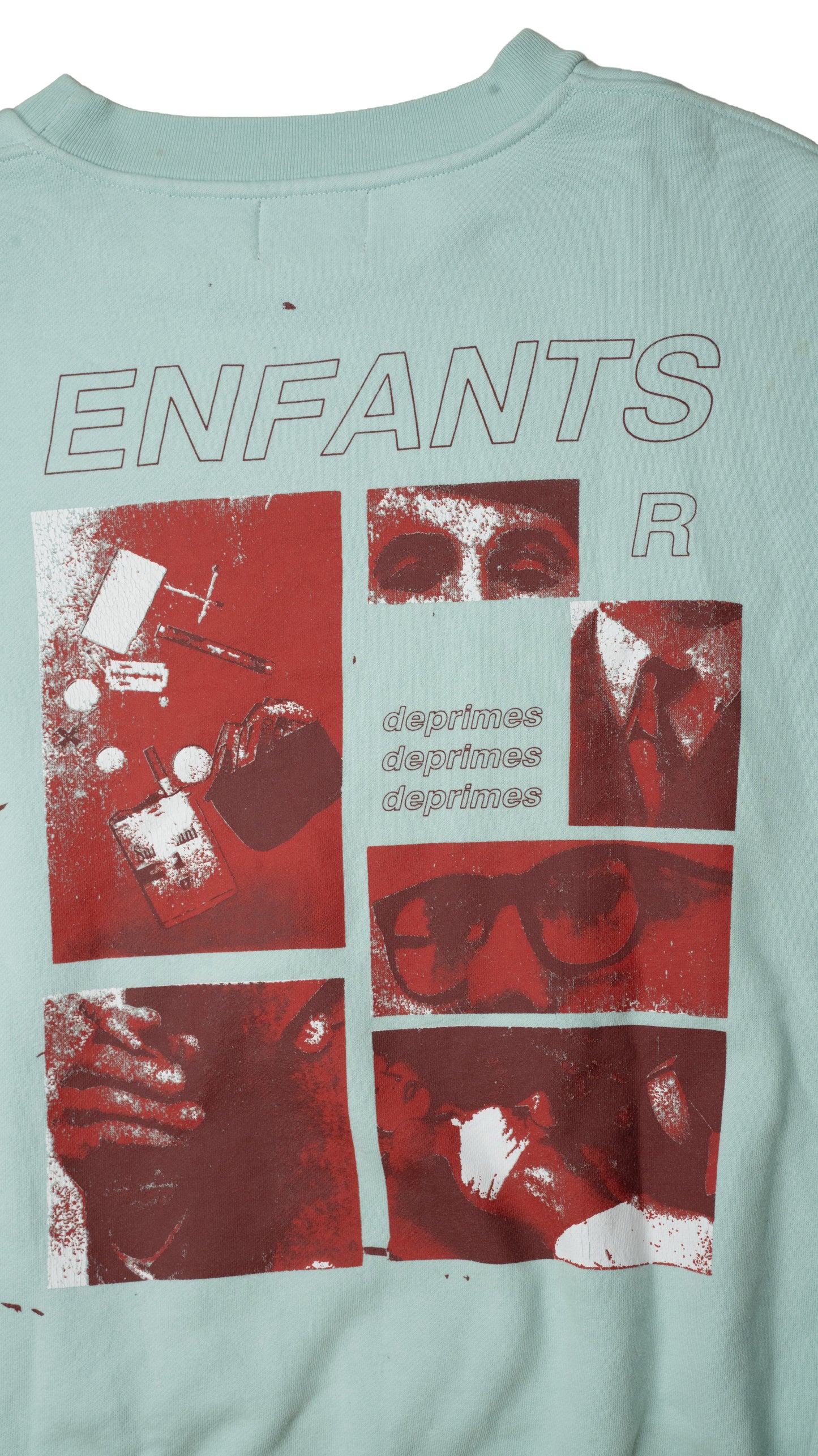 Eye Collage Crewneck 'Teal'