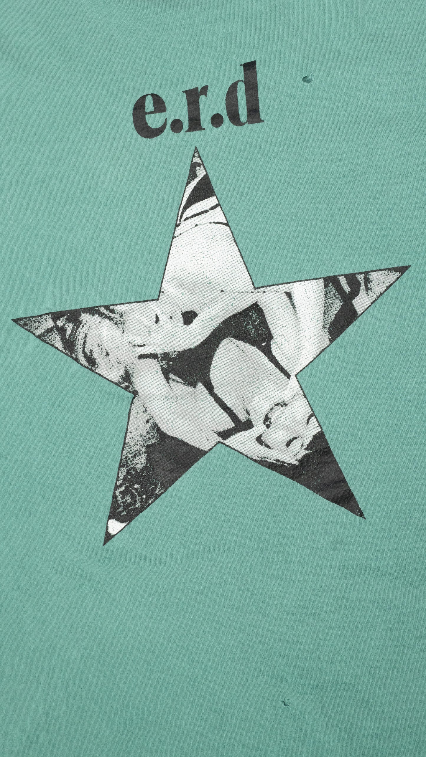 Pleasures Denied' Teal Distressed Long Sleeve