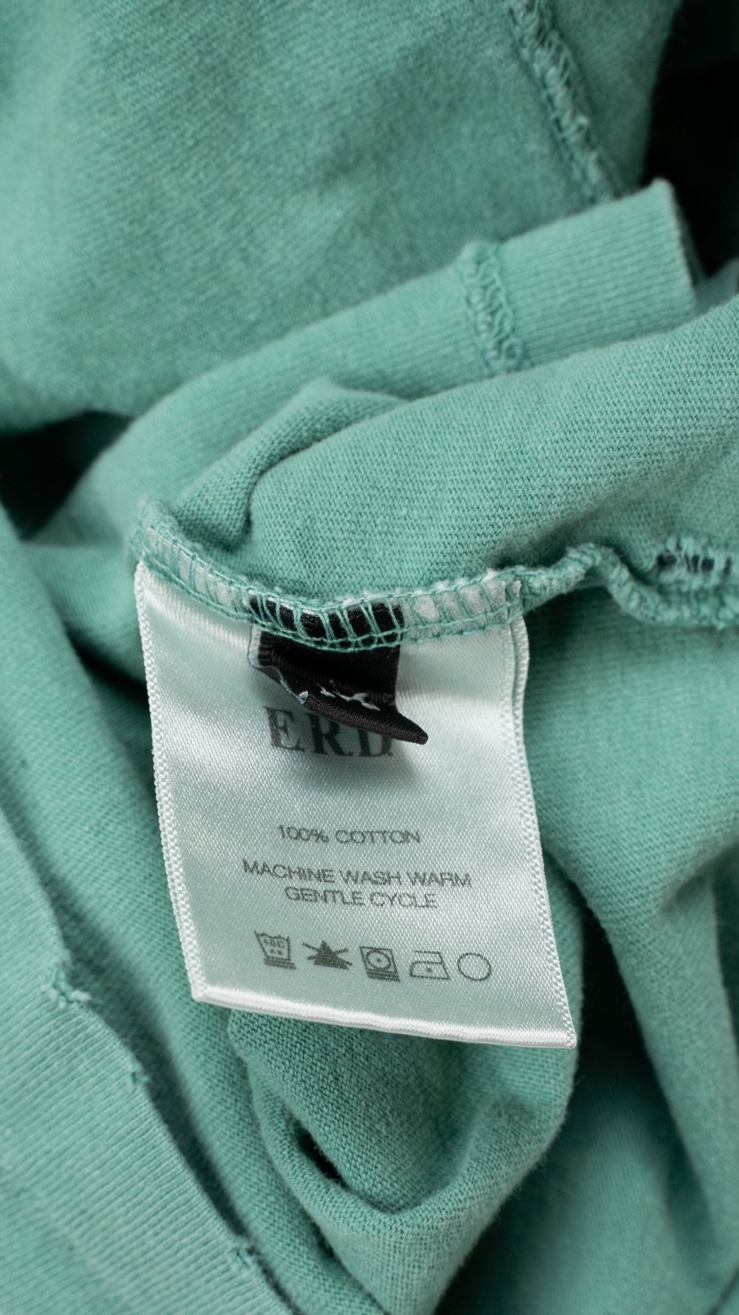 Pleasures Denied' Teal Distressed Long Sleeve