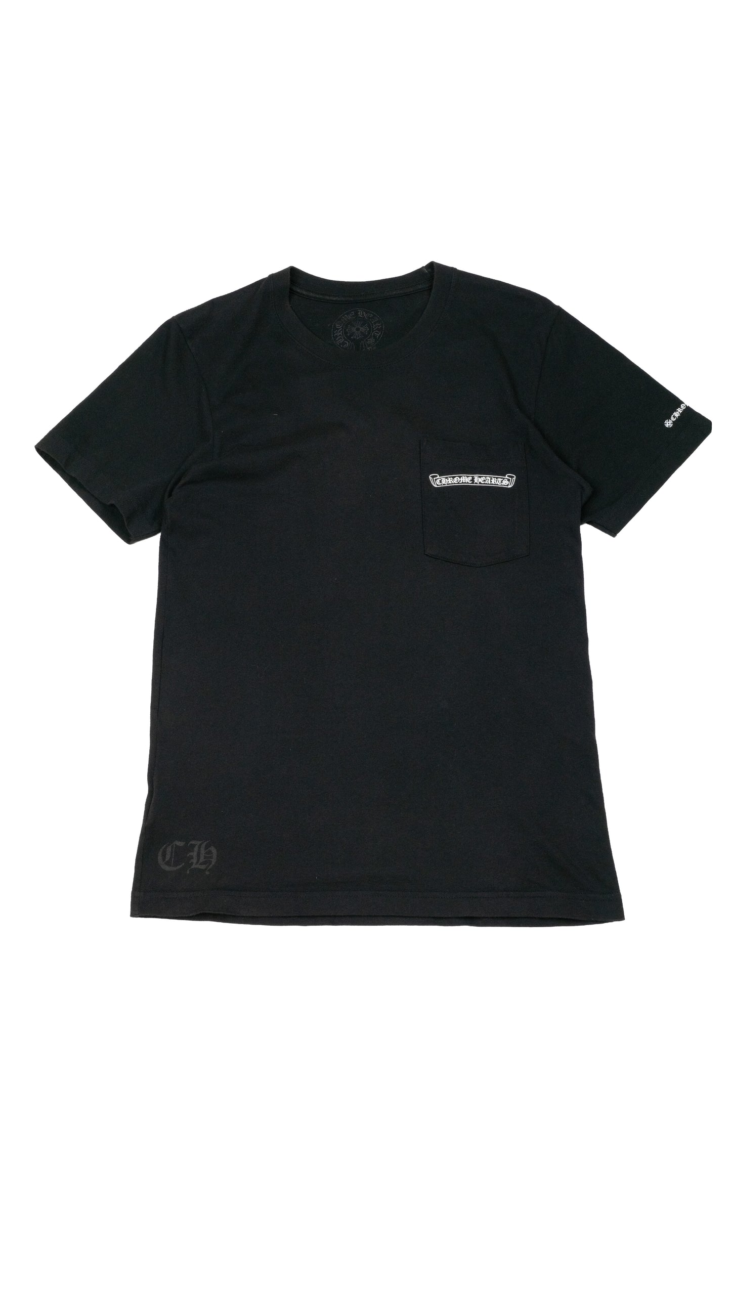 Black Scroll Logo Pocket T-Shirt