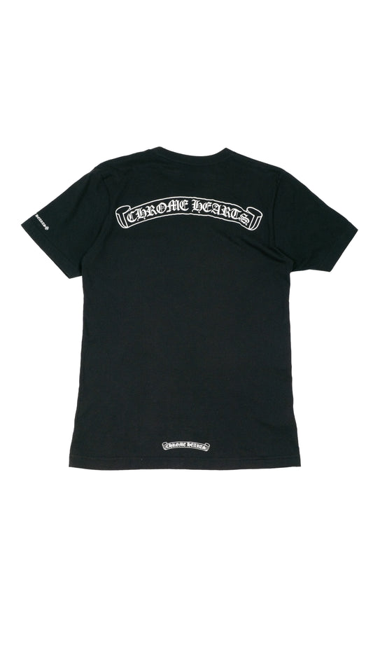 Black Scroll Logo Pocket T-Shirt