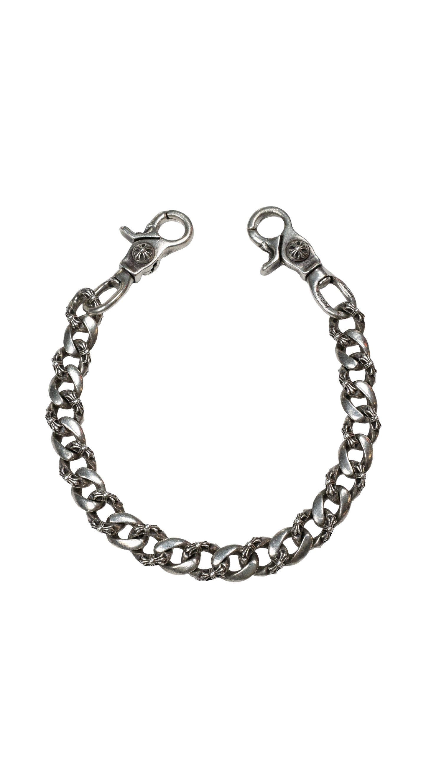 Short Double Clasp Fancy Link Wallet Chain
