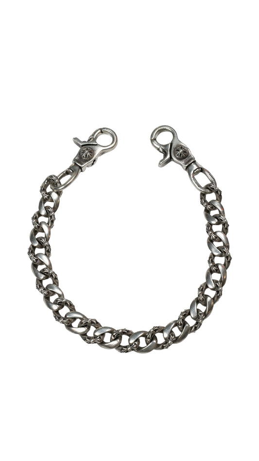 Short Double Clasp Fancy Link Wallet Chain
