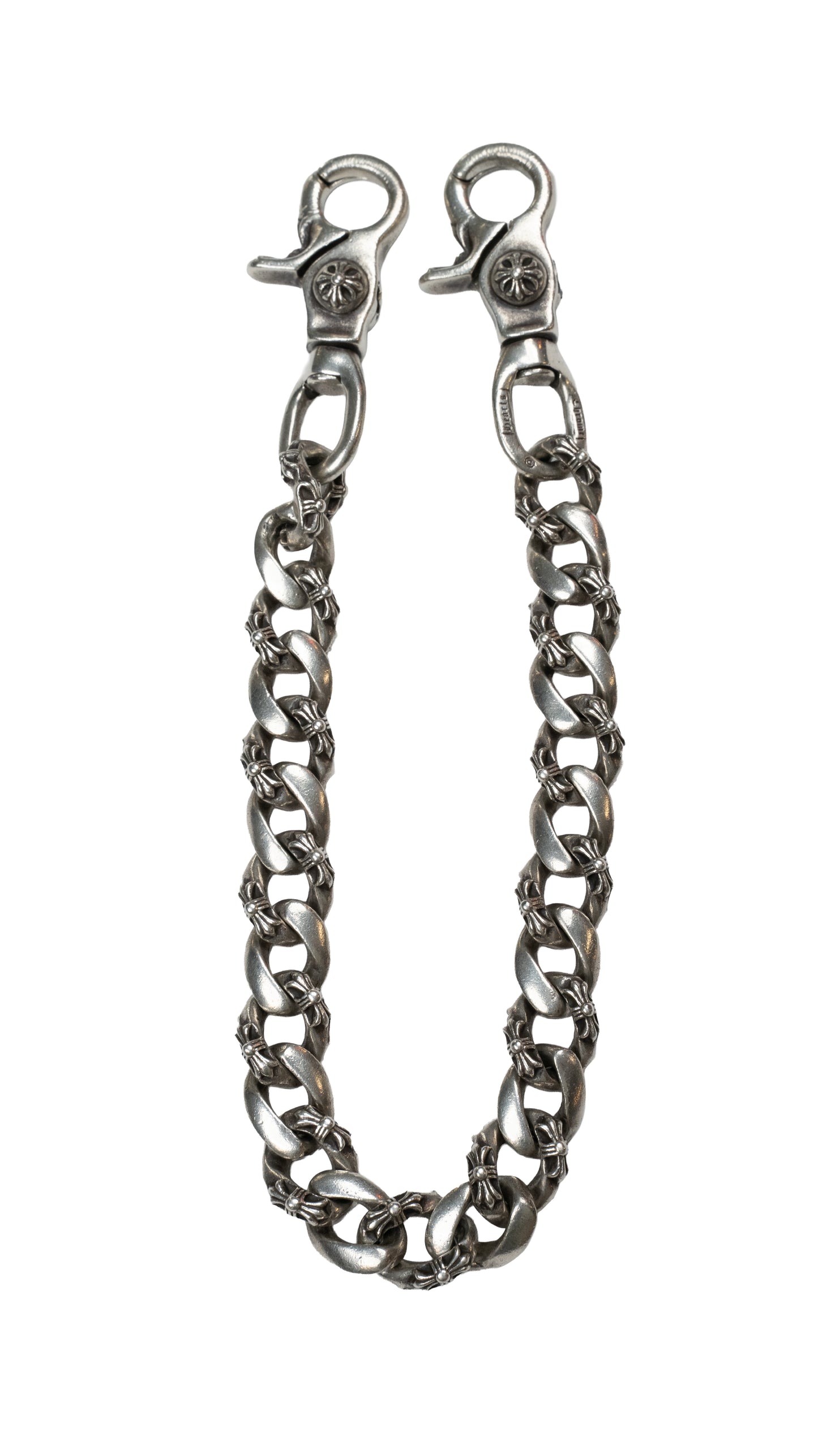 Short Double Clasp Fancy Link Wallet Chain