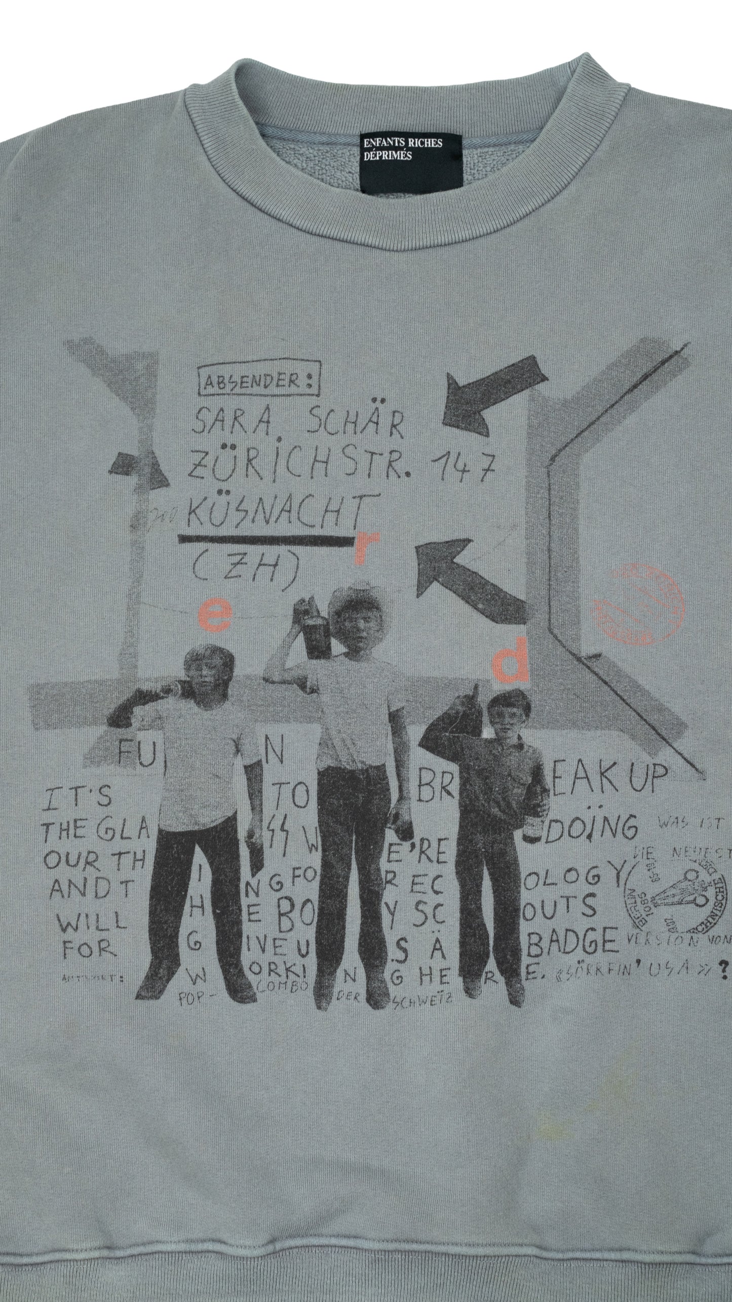 Blue Absender Crewneck