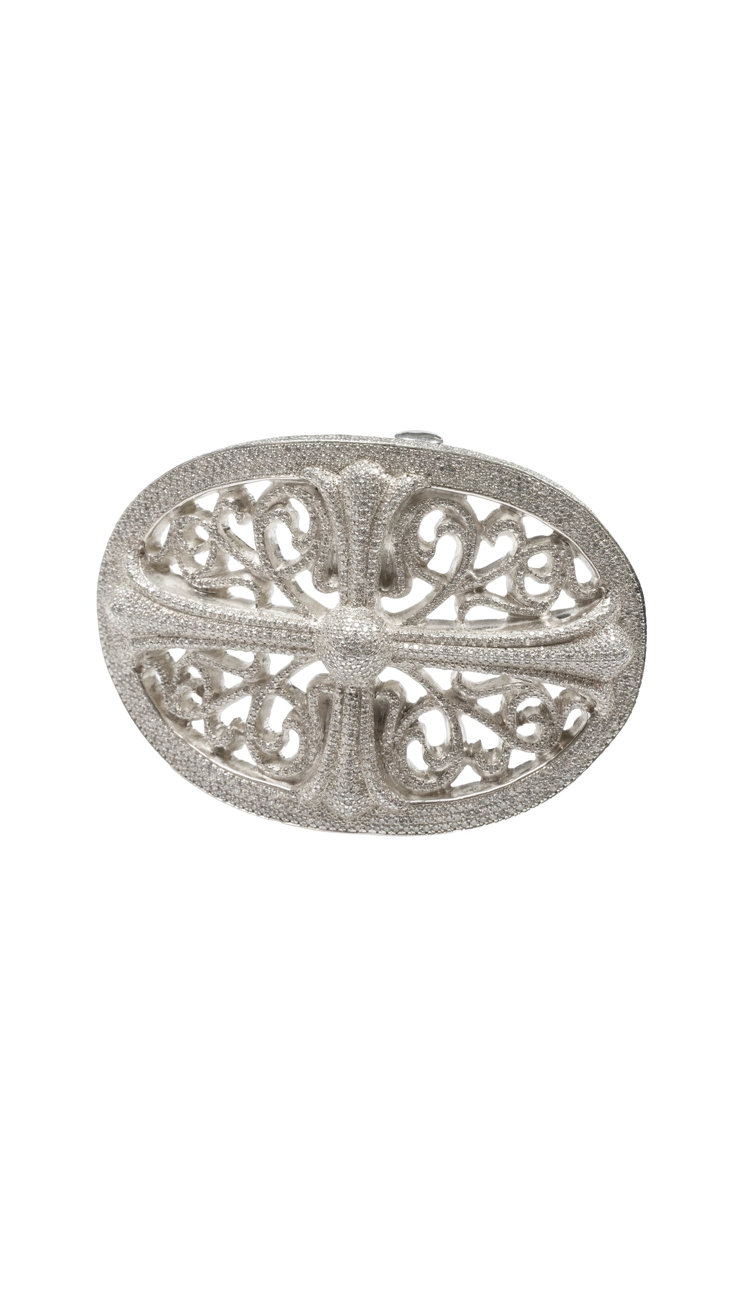 Iced Out VVS Oval Belt Buckle