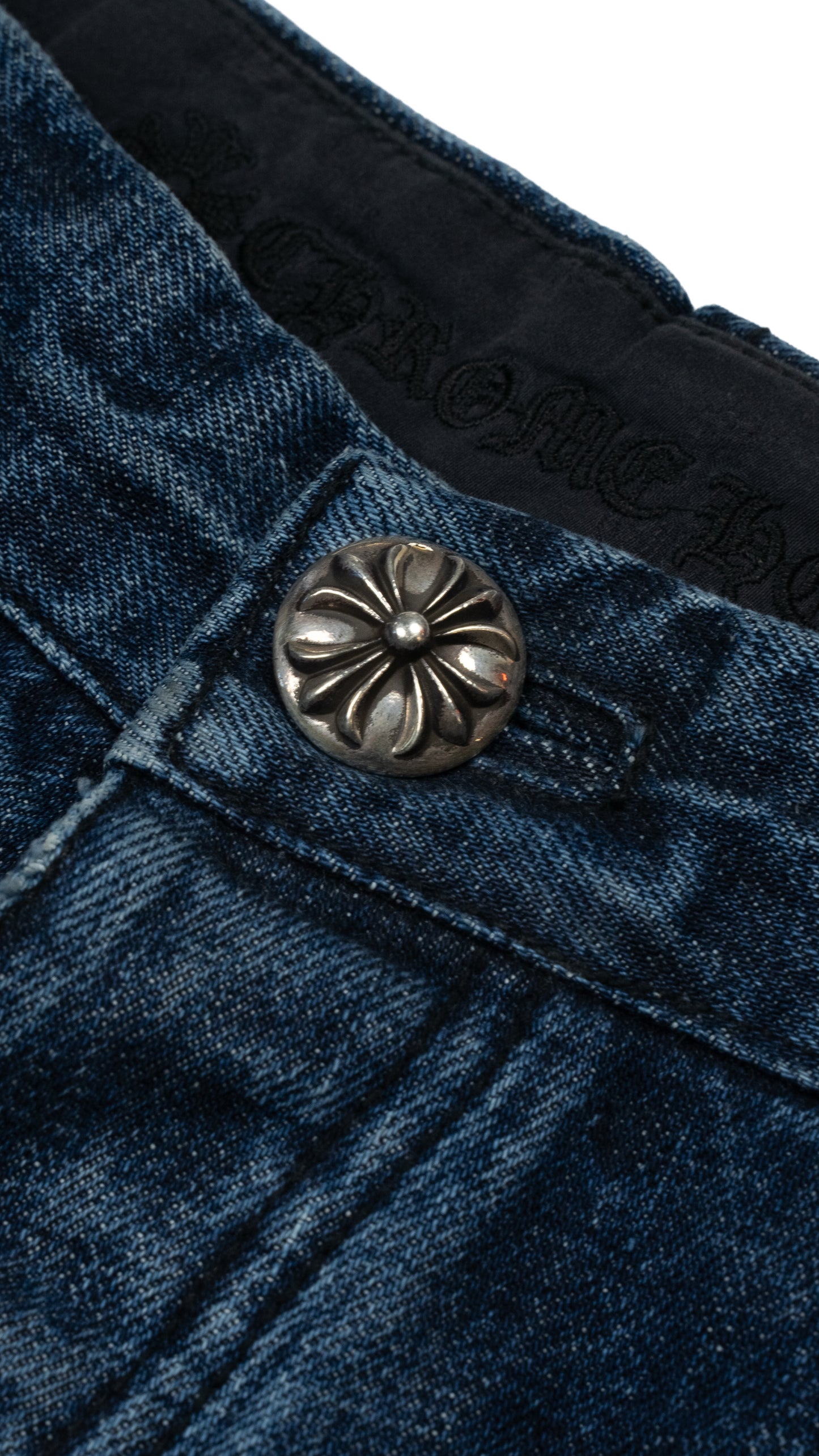 Blue Double Knee Denim Shorts