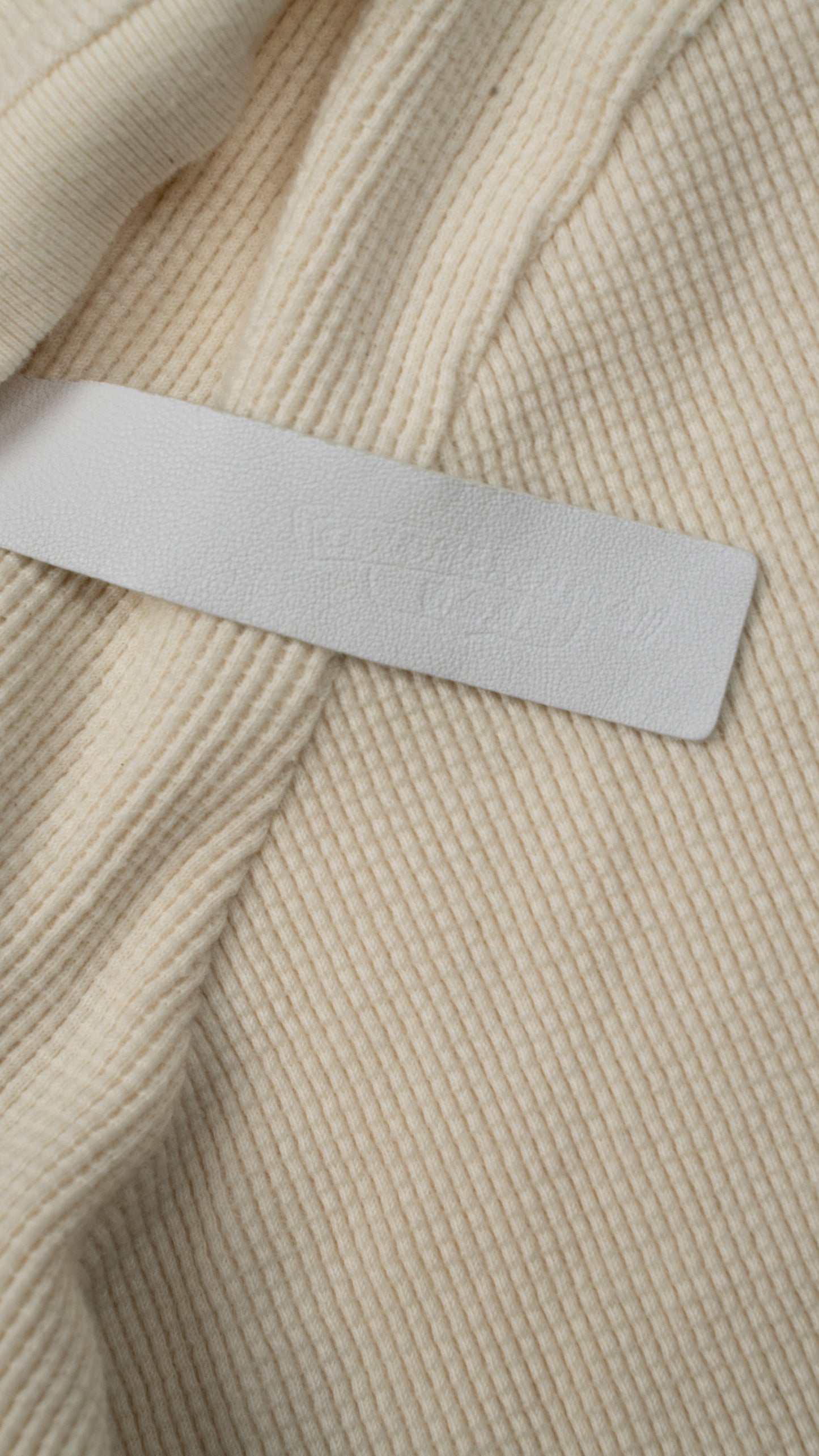 Waffle Henley Collar CH Logo Embroidered Shirt