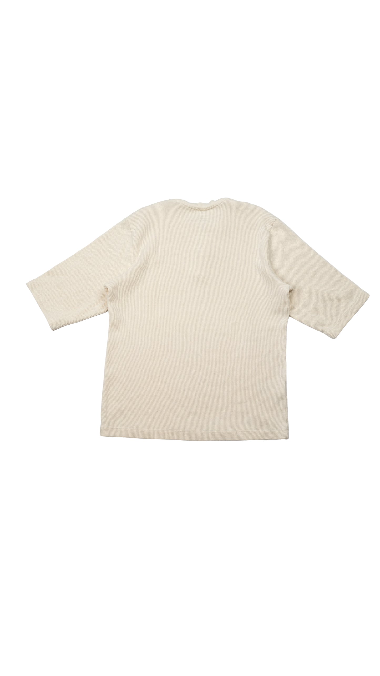 Waffle Henley Collar CH Logo Embroidered Shirt