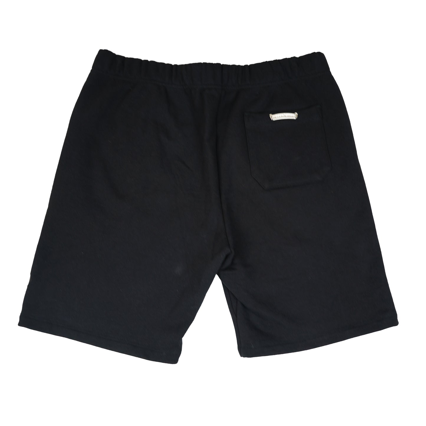 Black Cemetery Leather Cross Patch Paper Jam Shorts