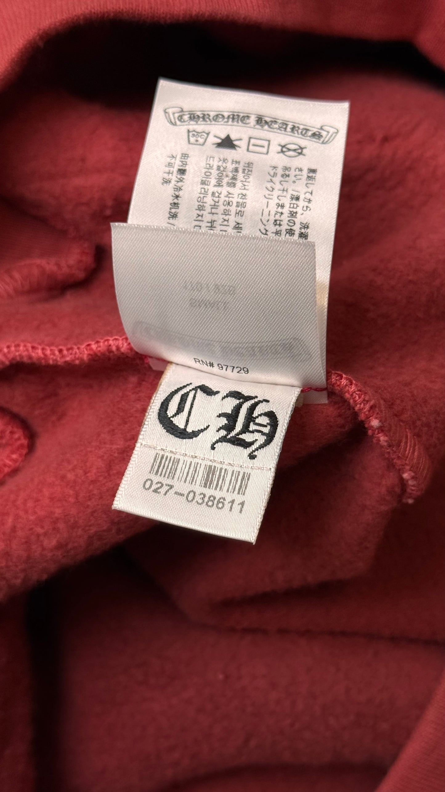Drake Certified Chrome Hand Dyed Hoodie 'Red'
