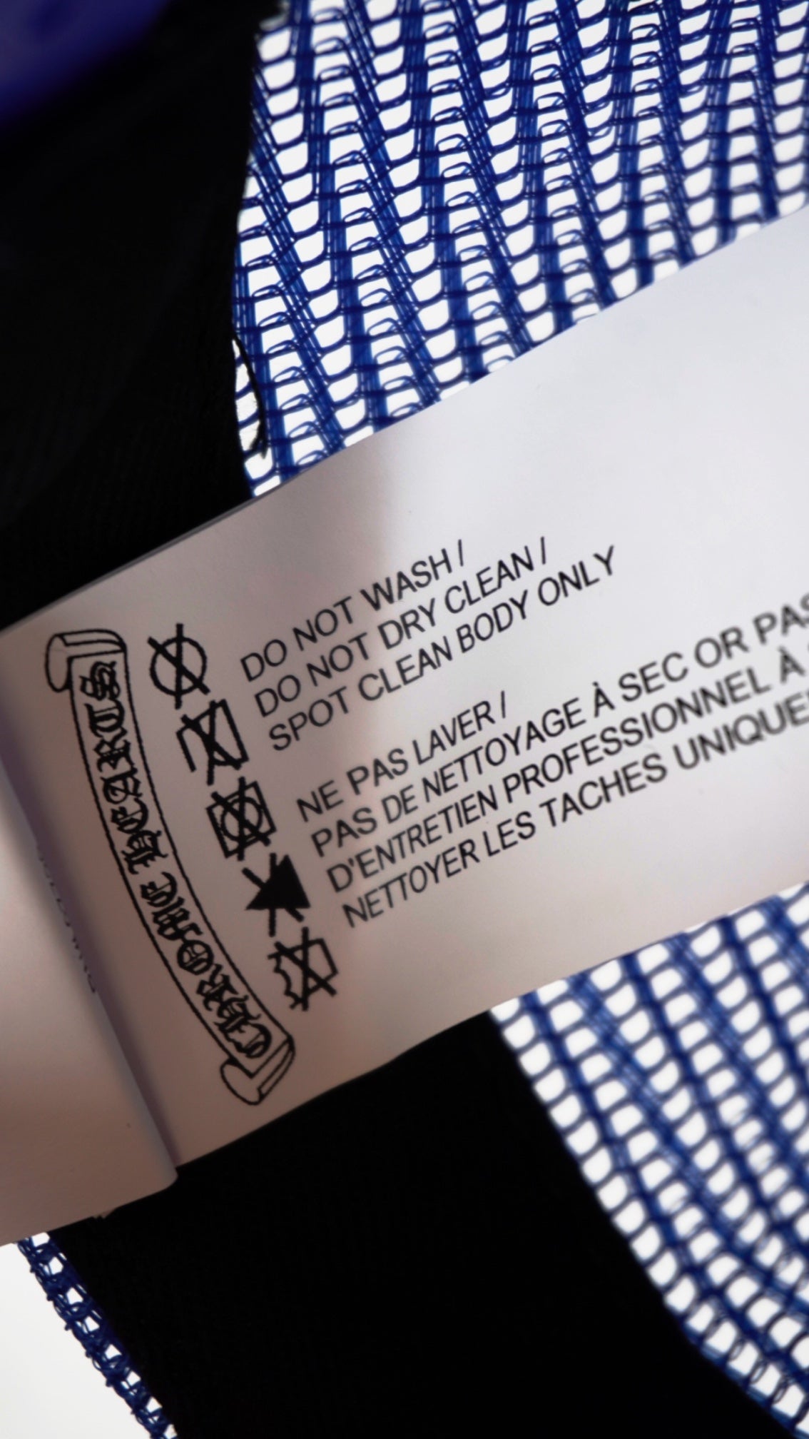 Blue Eyechart Trucker Hat