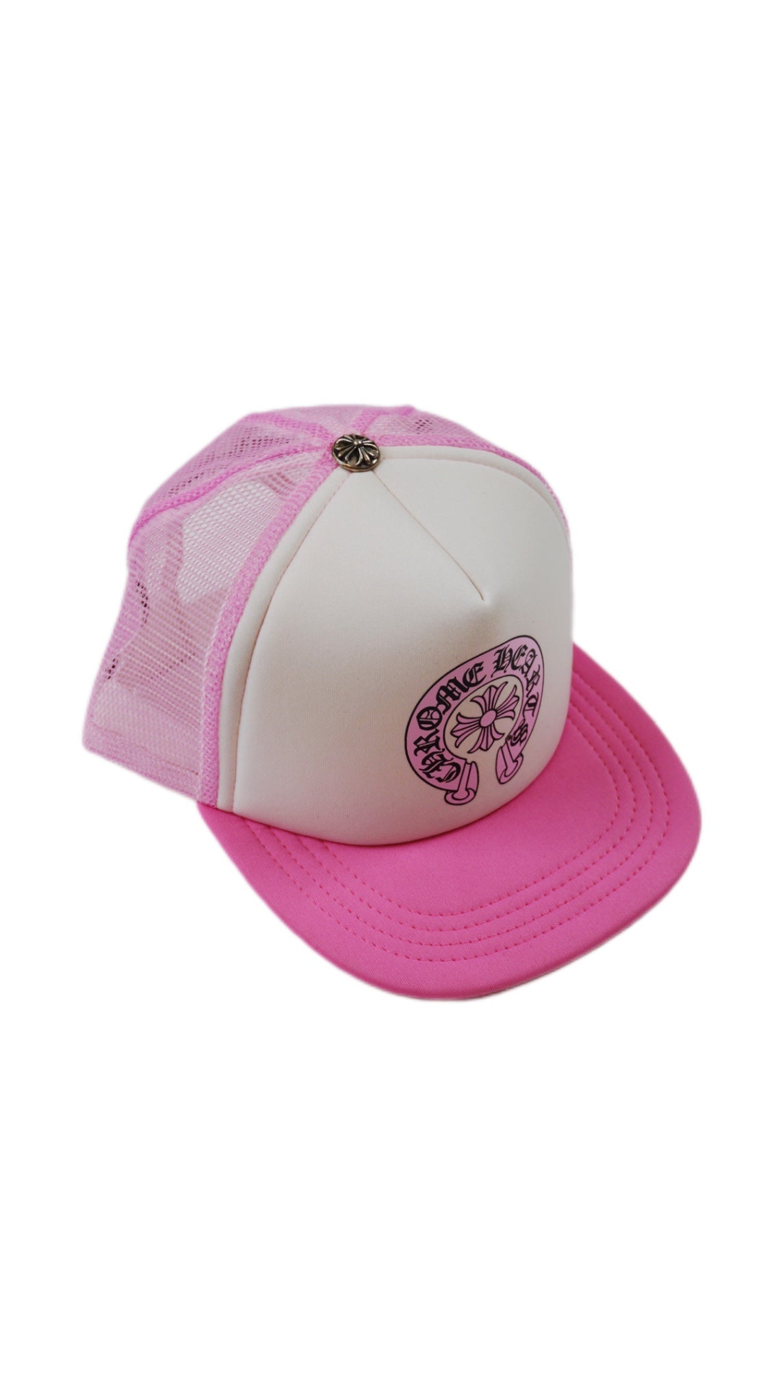 Matty Boy Sex Records Pink Horseshoe Trucker Hat