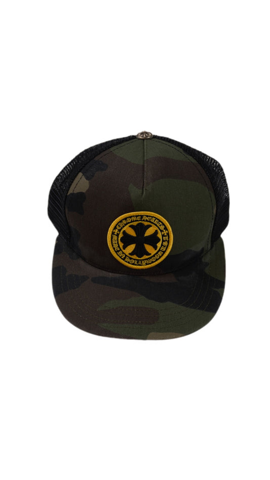 Camo Plus Cross Seal Stamp Trucker Hat