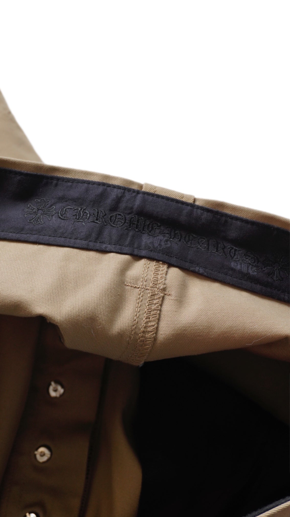 Tan Pink & CheckeRed Cross Patch Carpenter Pants