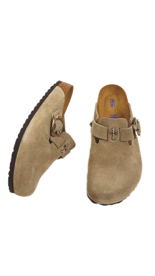 Birkenstock Boston Gunslinger Suede Mules 'Tuape'