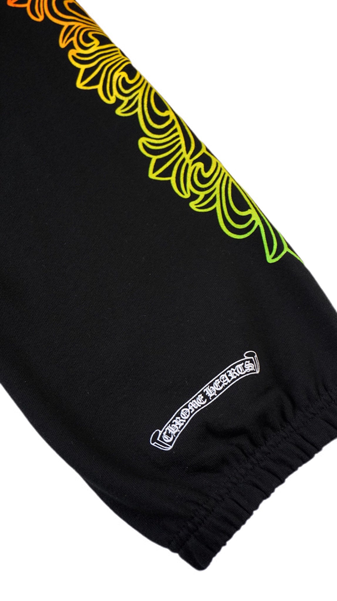 Black Gradient Floral Sweatpants